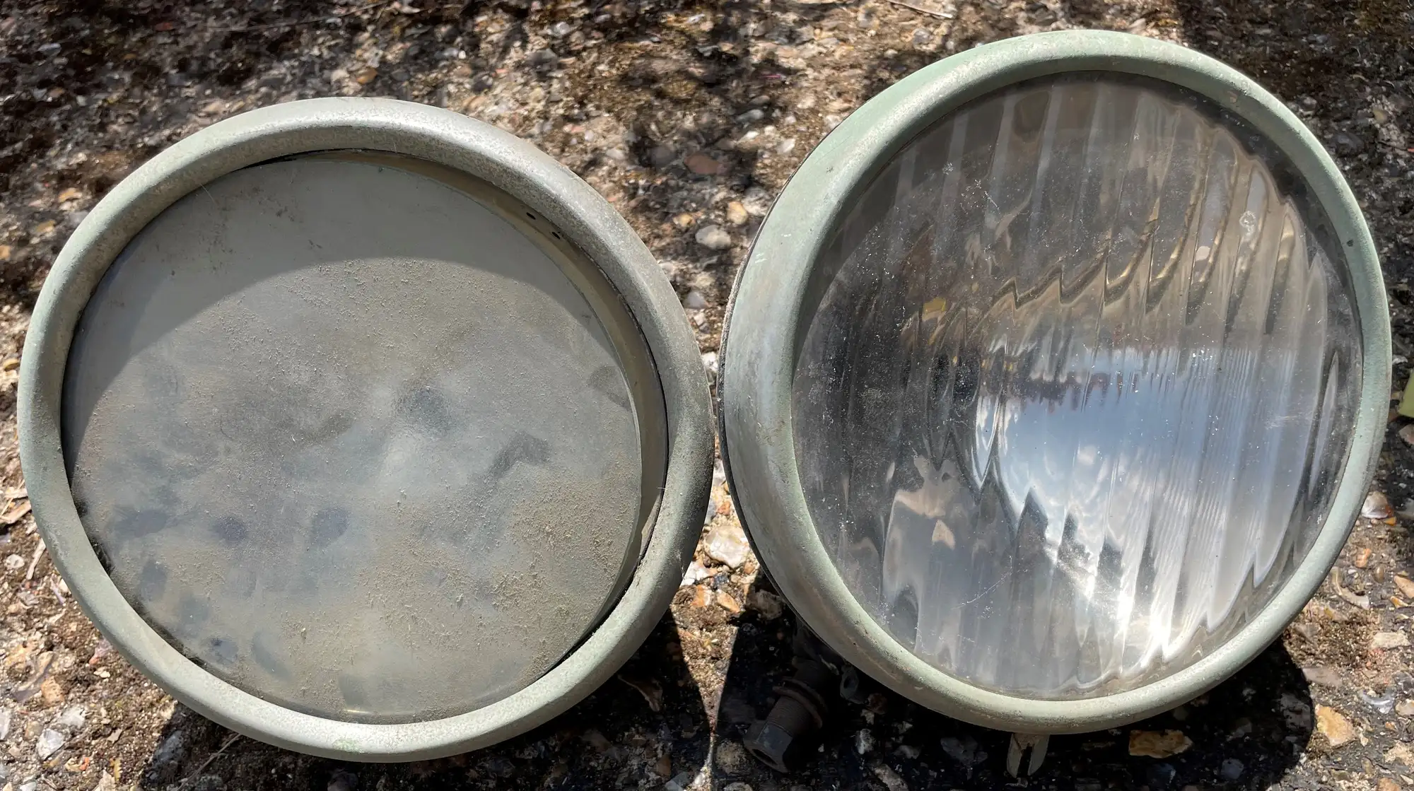 Prewar Lucas King of the Road Headlamps with Reflectors