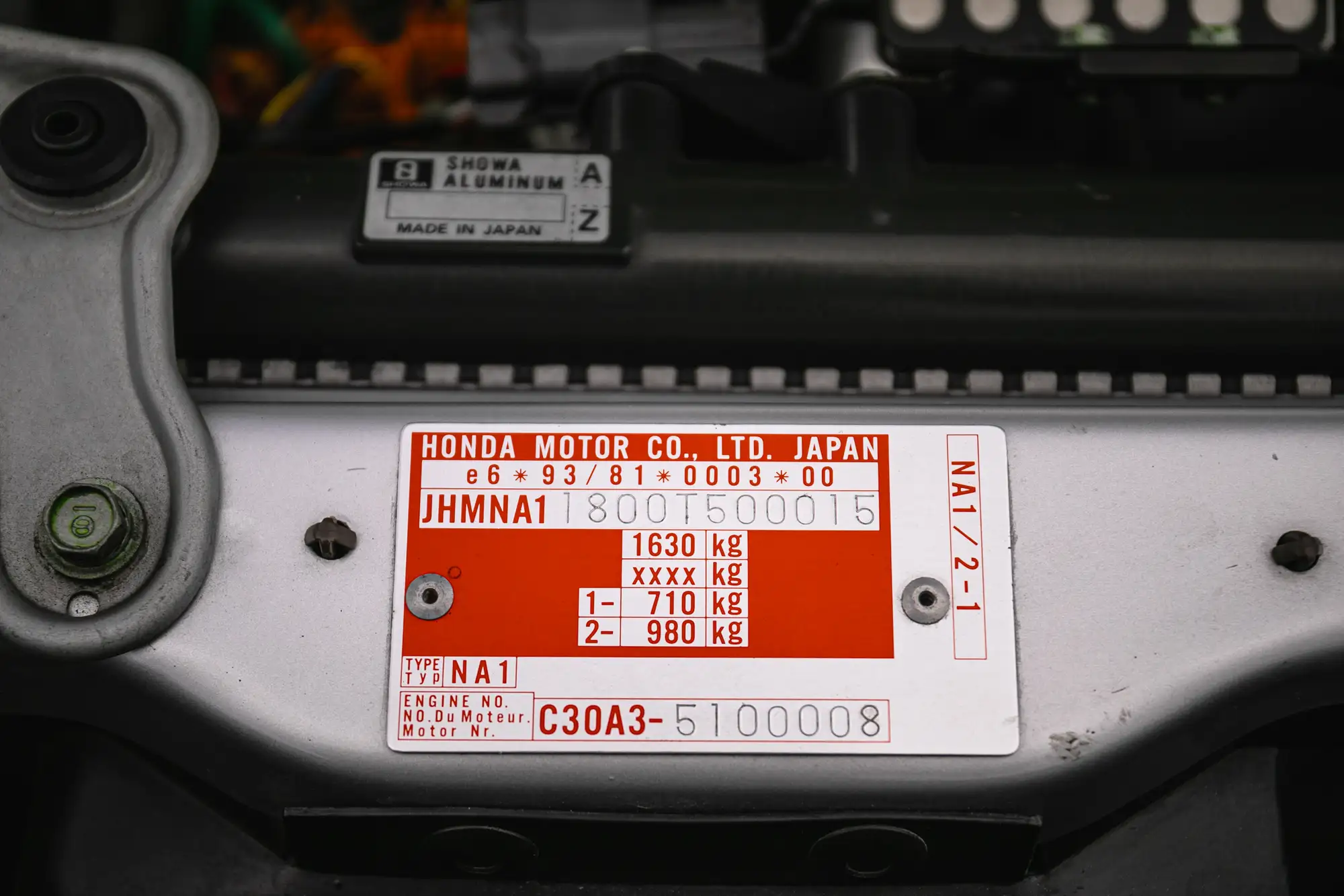 1996 Honda NSX-T (UK Press Car)-For Sale