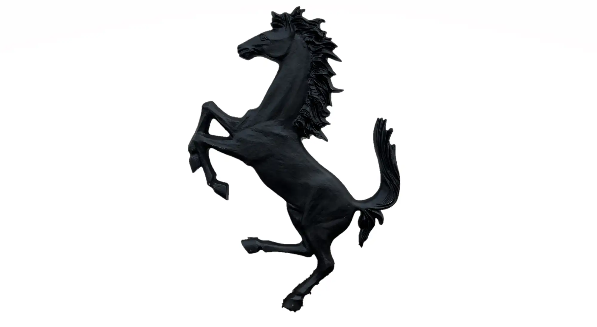 Large Aluminium 'Ferrari'-Style Cavallino Rampante Wall Sign-For Sale