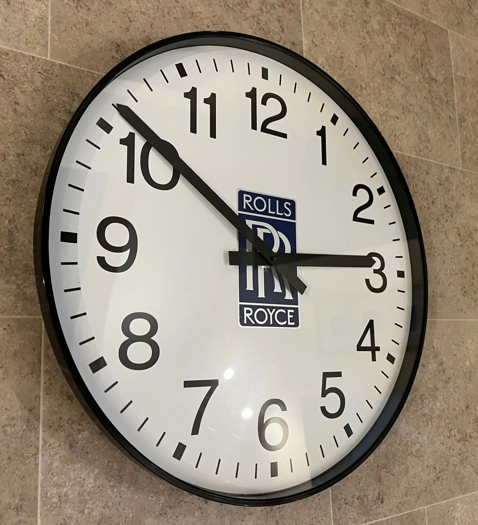 'Rolls-Royce' Themed Large Quartz Dealership-Type Wall Clock-For Sale