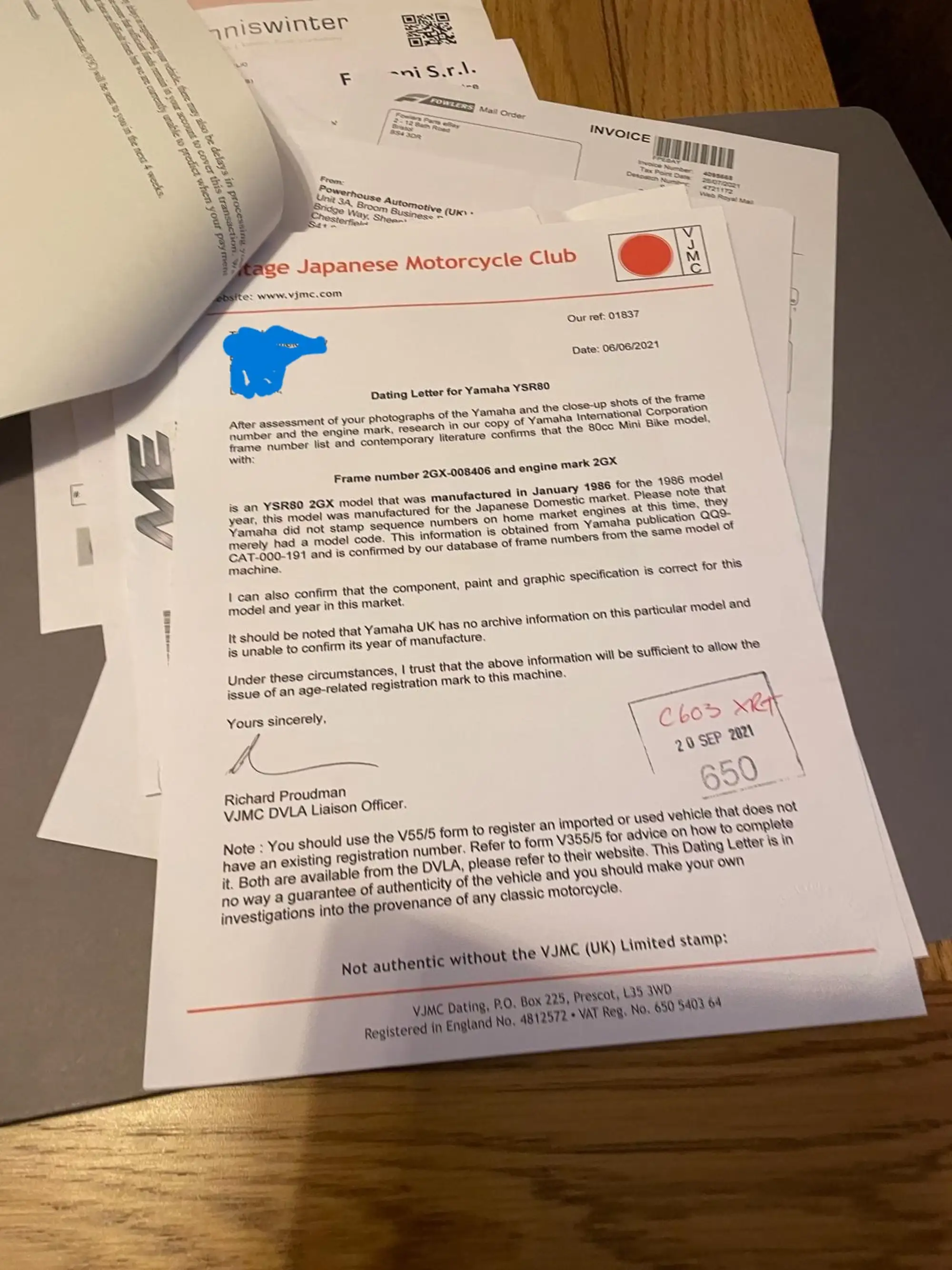 1986 Yamaha YSR80 78cc-Sold