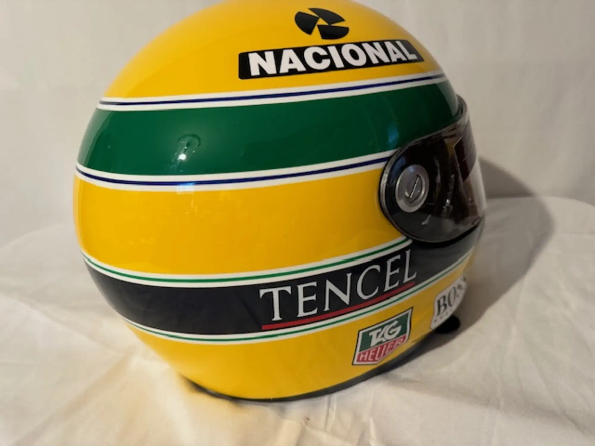 Ayrton Senna Replica Colours Helmet Produced in 1993 by Shoe-Sold
