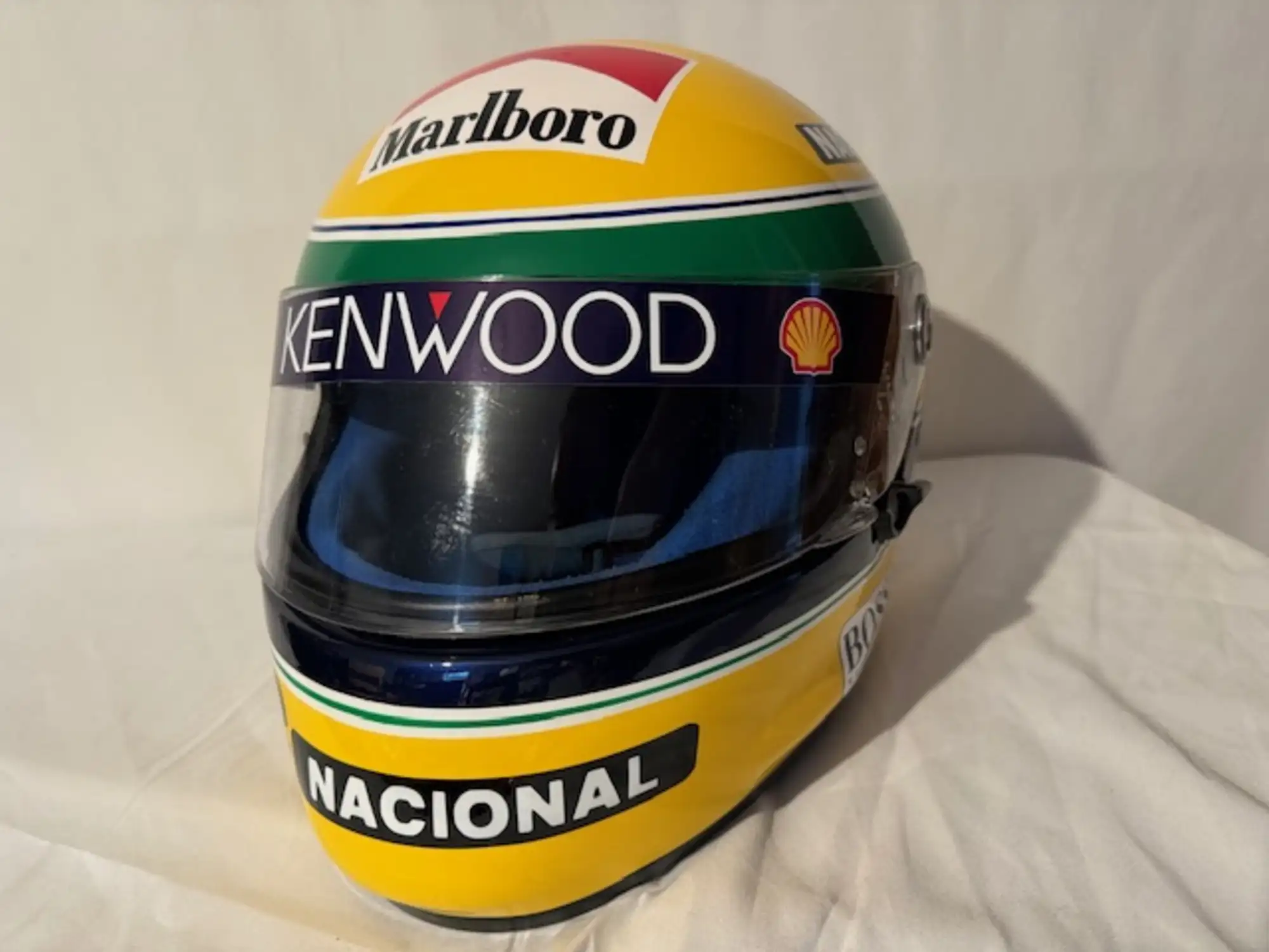 Ayrton Senna Replica Colours Helmet Produced in 1993 by Shoe-Sold