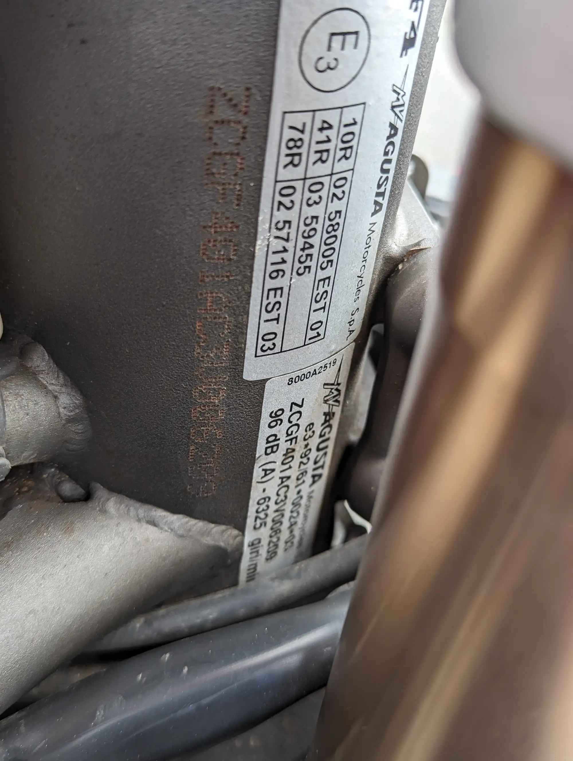 2003 MV Agusta F4 EV03 750 749cc-Sold