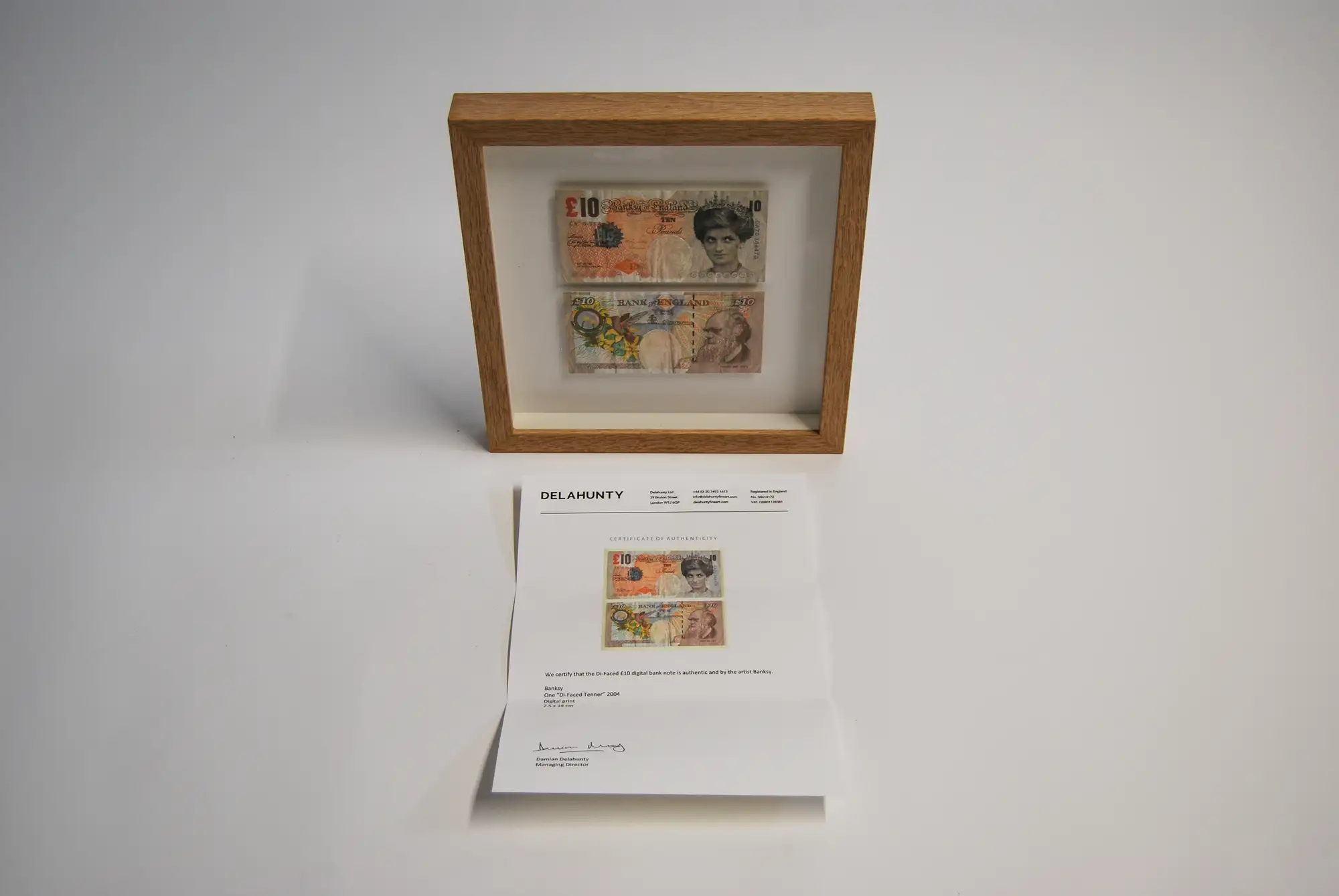A Pair of Di-Faced Tenner Notes by Banksy