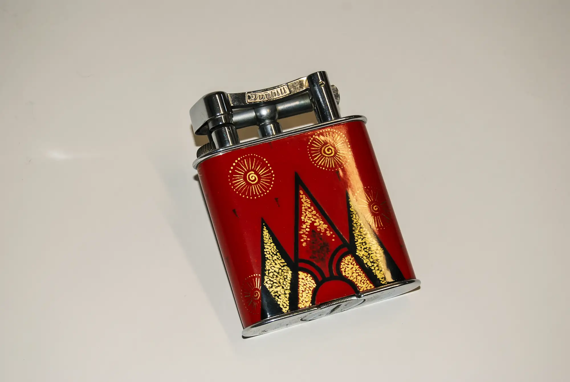 Alfred Dunhill Enamel Art Deco Table Lighter c.1930s