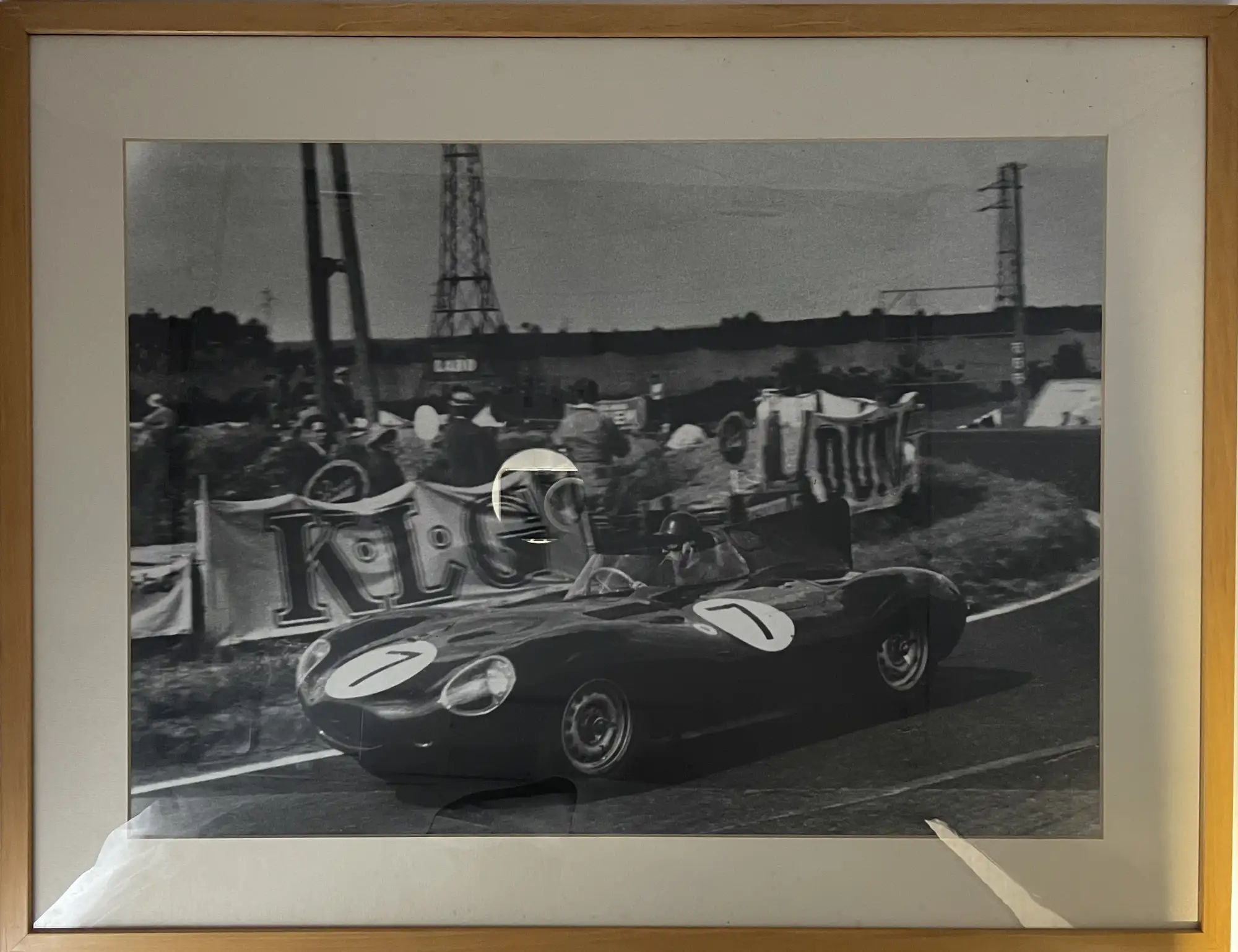 Jaguar D-Type at Le Mans and Buckingham Print of Jaguar D-Ty-Sold