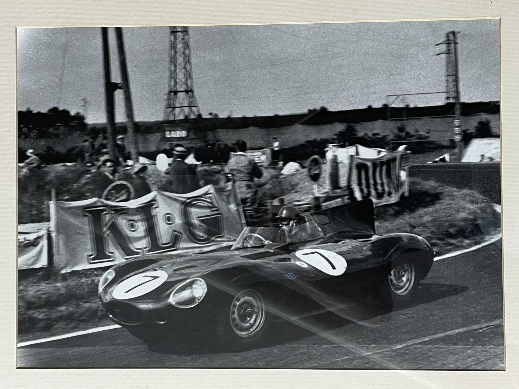 Jaguar D-Type at Le Mans and Buckingham Print of Jaguar D-Ty-Sold