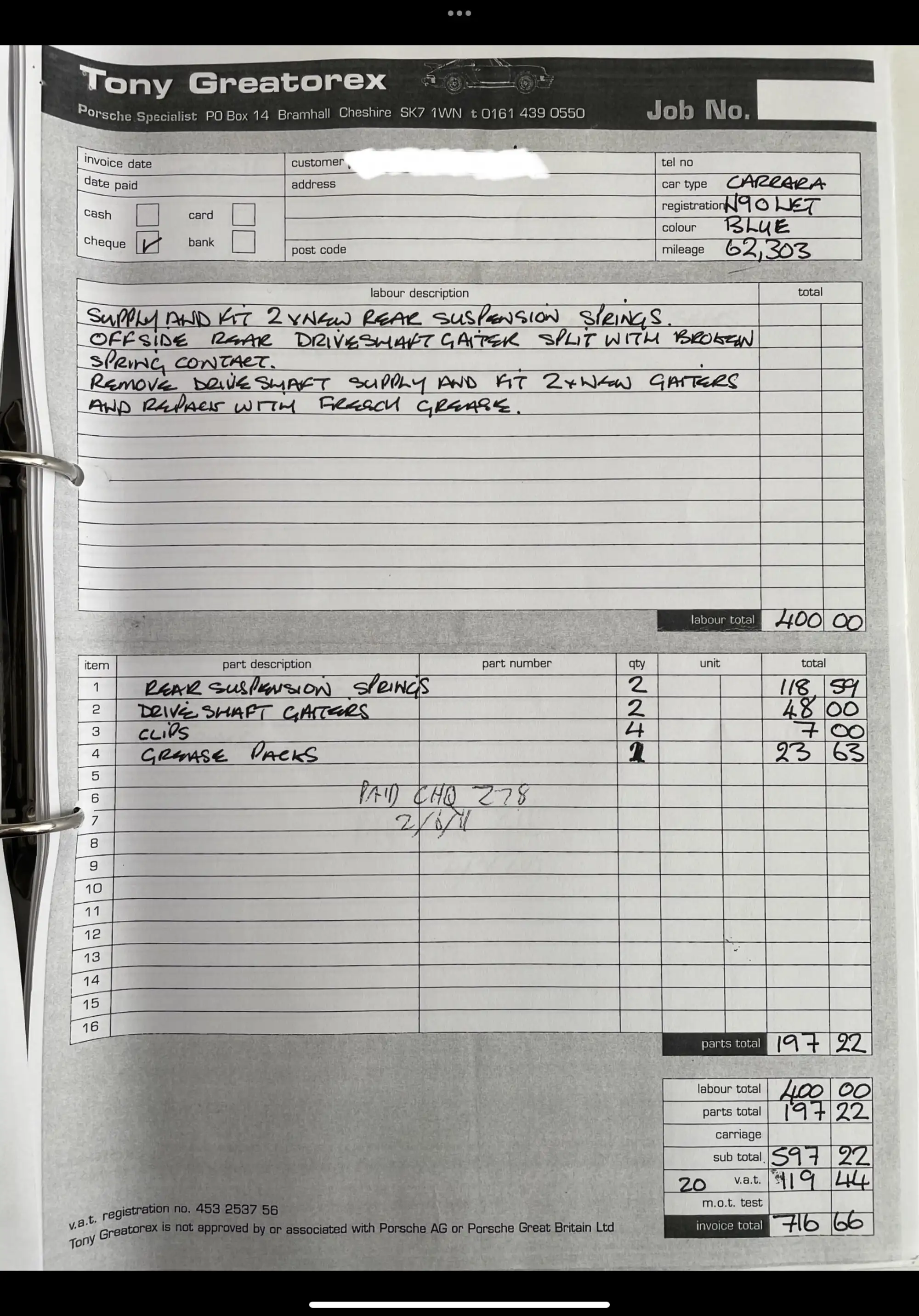 2004 Porsche 911 Carerra 2 997-Sold