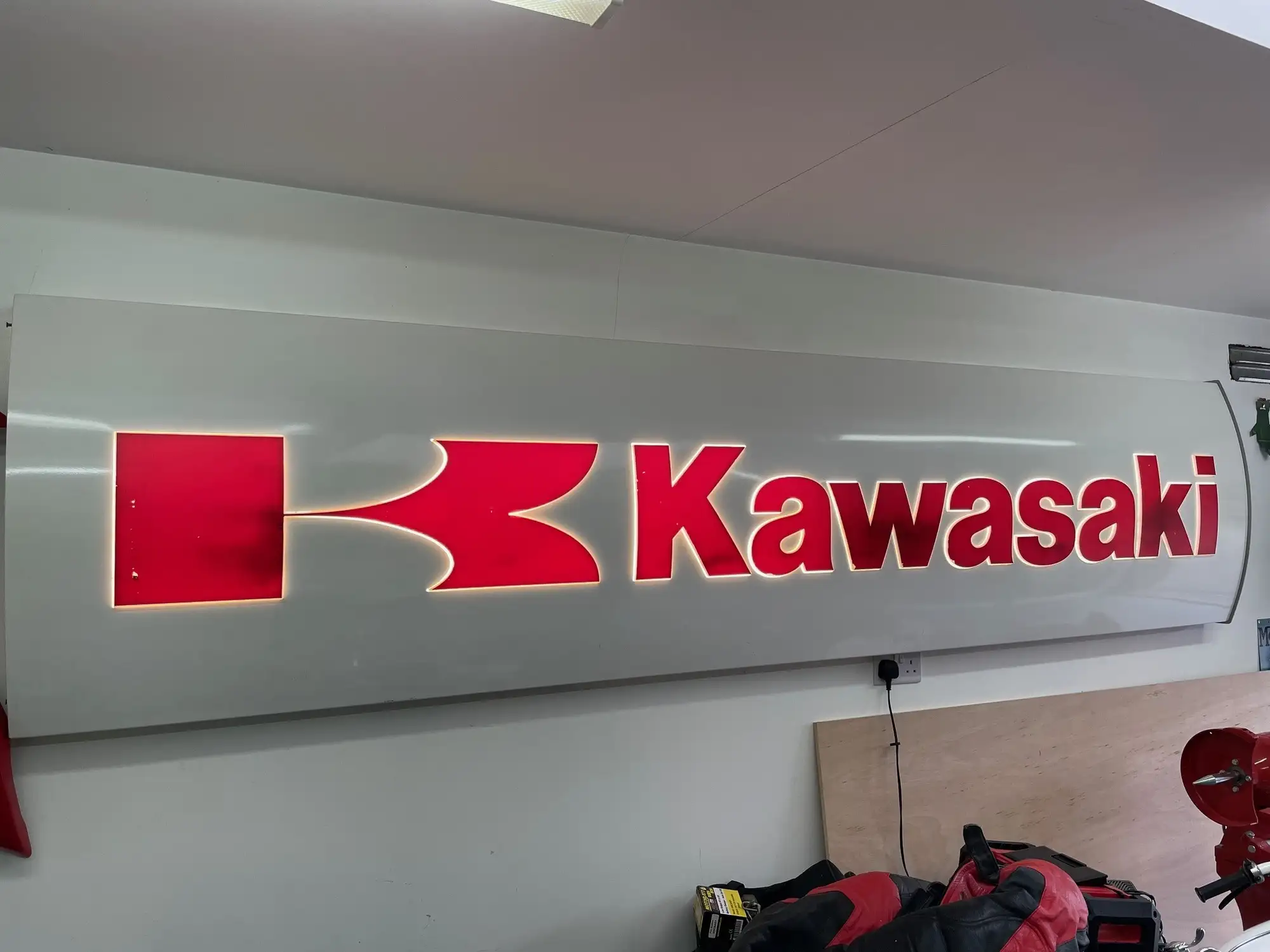 Iconic Auctioneers | c1990 Kawasaki Outdoor Dealer Sign-Sold