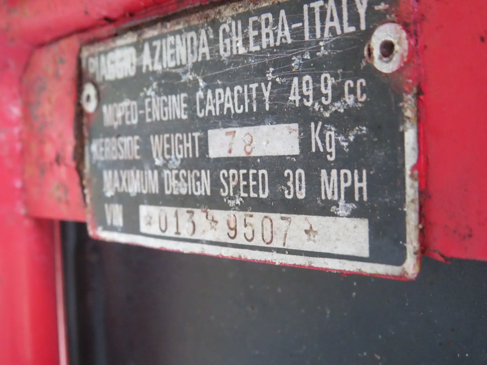1978 Gilera Trials 50E 49cc-Sold