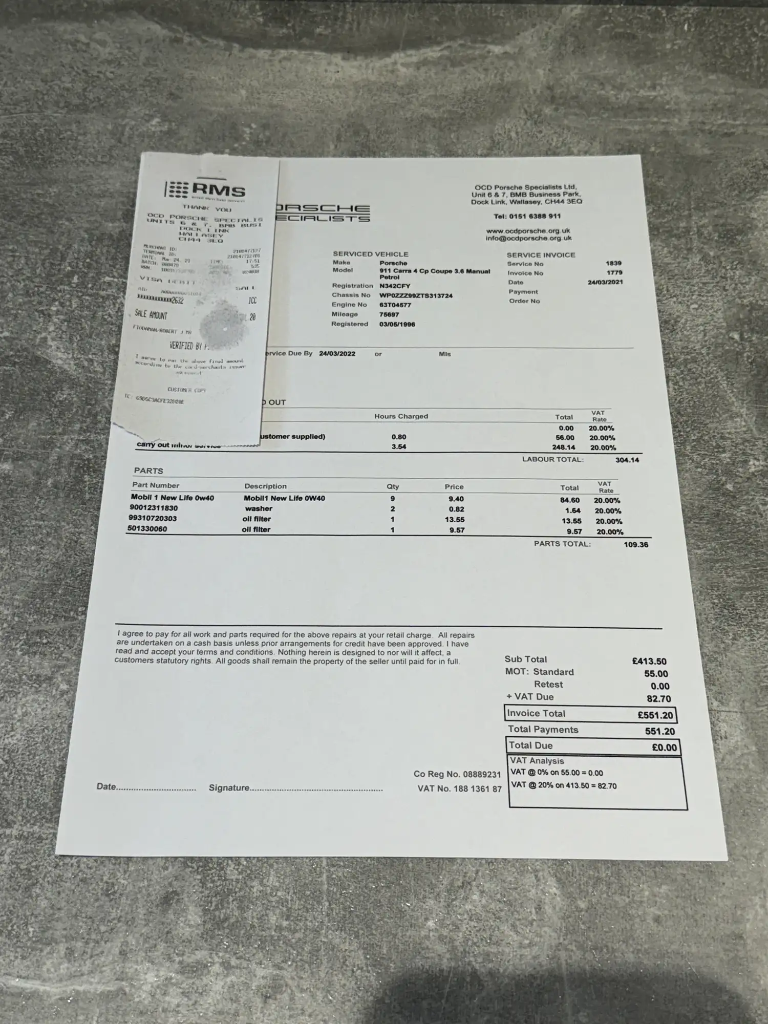 1996 Porsche 993 Carrera 4-Sold