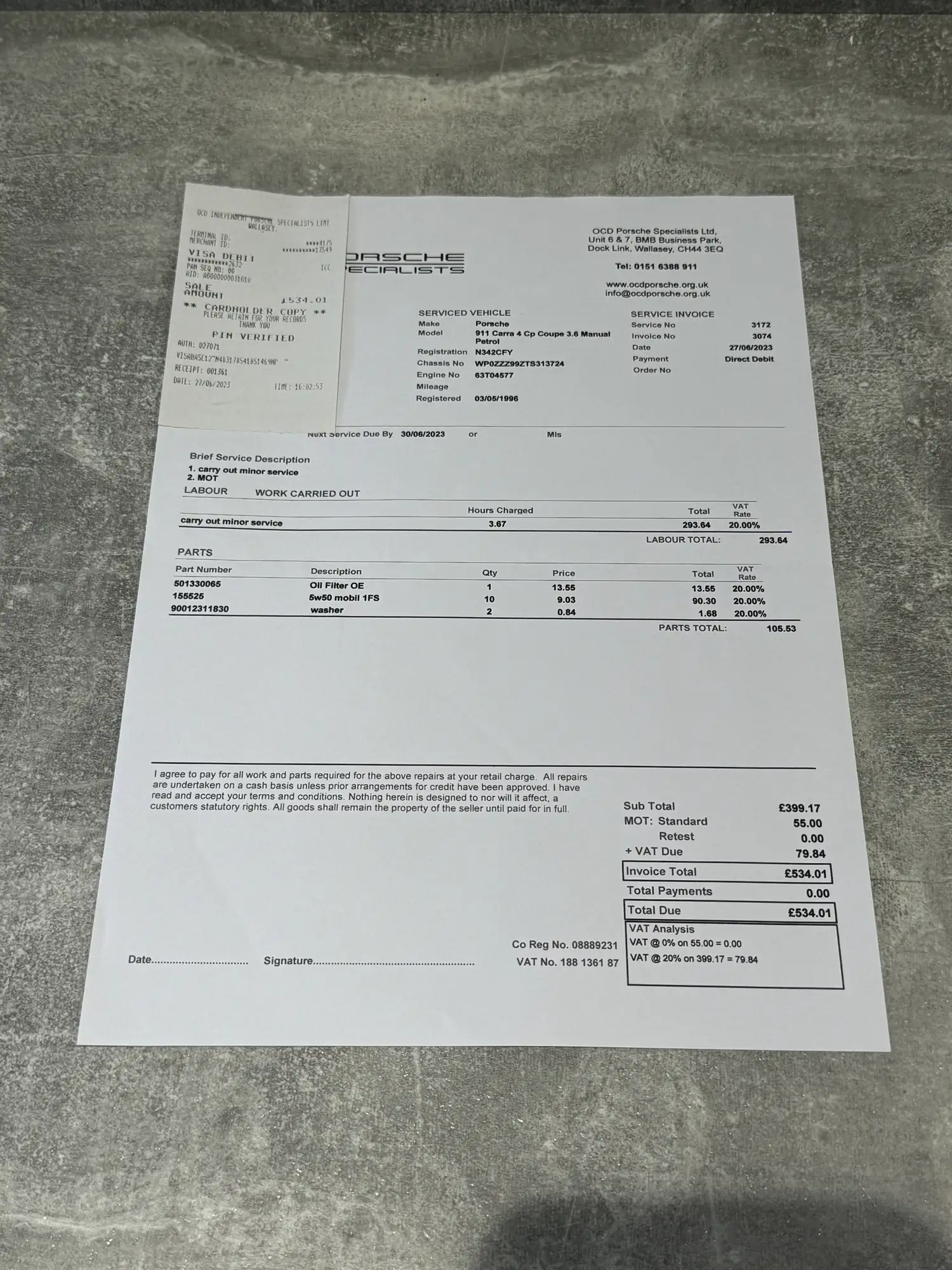 1996 Porsche 993 Carrera 4-Sold