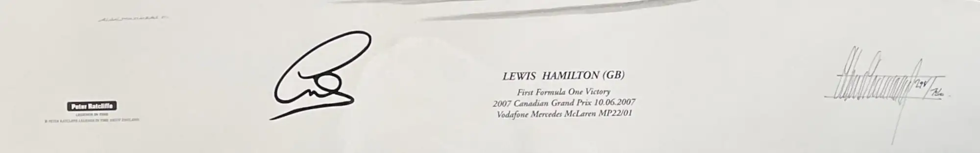 Lewis Hamilton's First Formula 1 Victory-For Sale