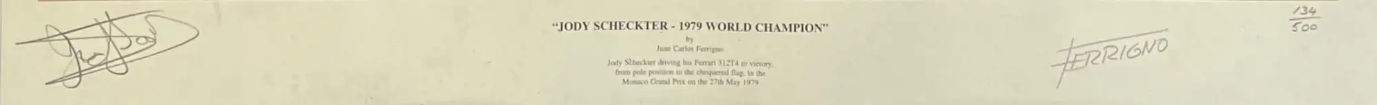 Hand-Signed Print From Carlos Ferrigon Featuring Jody Sheckt-For Sale