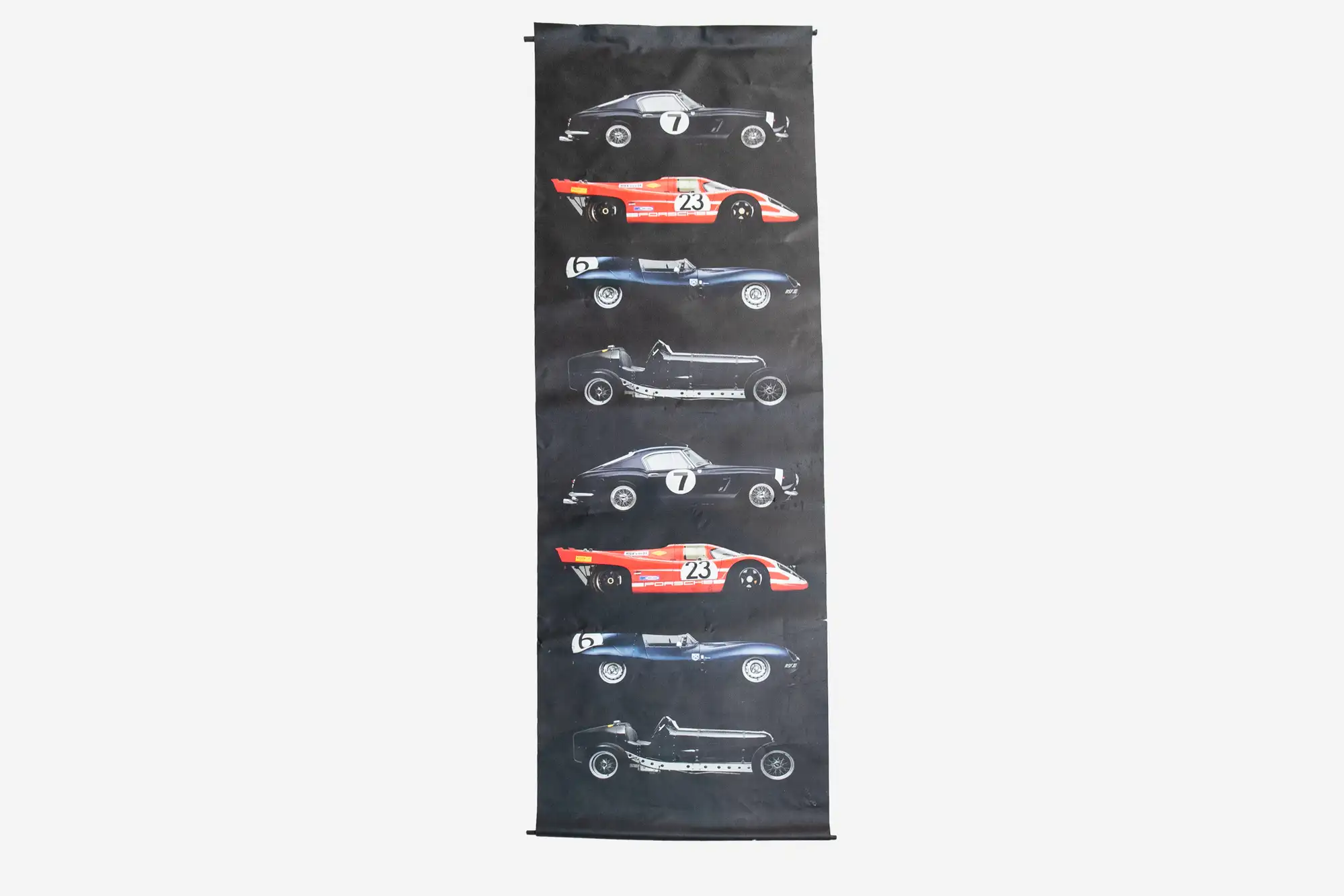 Large Banner Depicting an Eclectic Mix of Le Mans Machinery-Sold