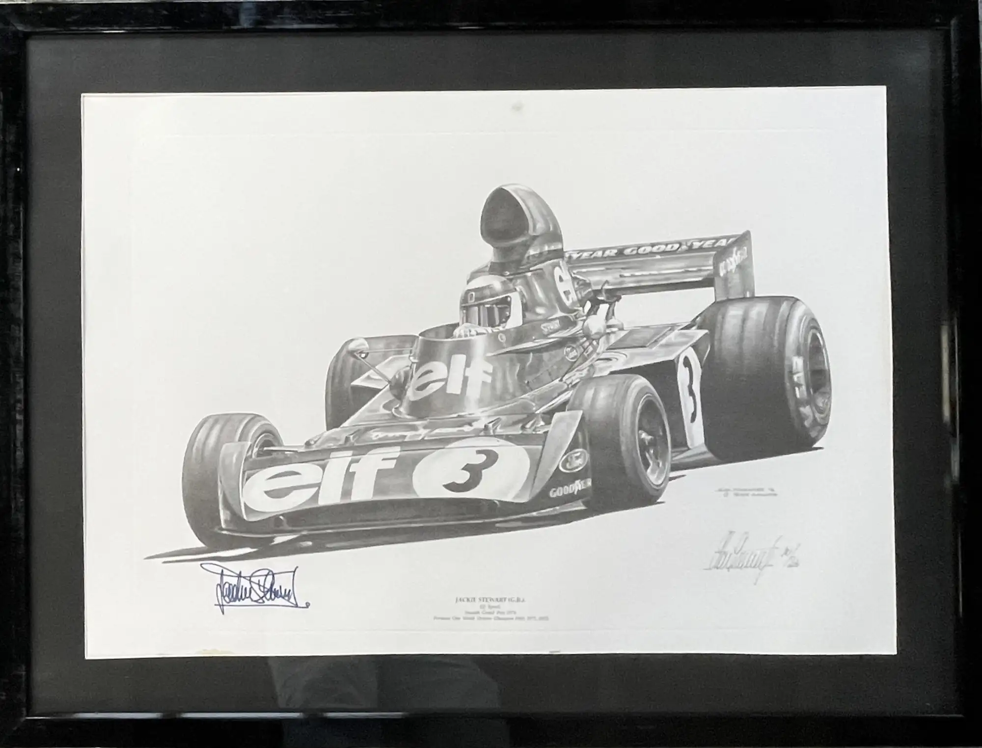 Jackie Stewart-Signed Championship Winning 1973 Tyrell 006 L-Sold