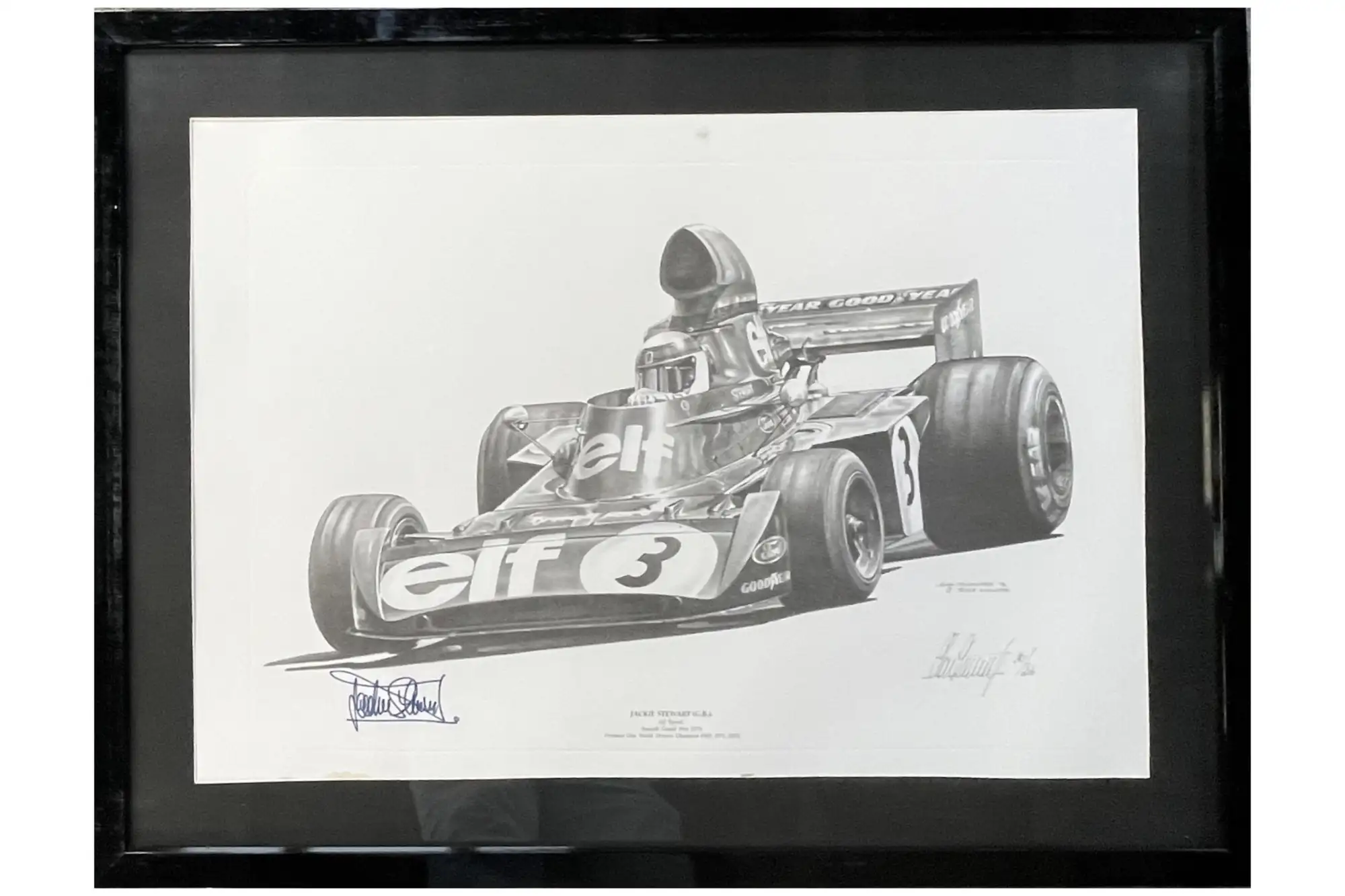 Jackie Stewart-Signed Championship Winning 1973 Tyrell 006 L-Sold