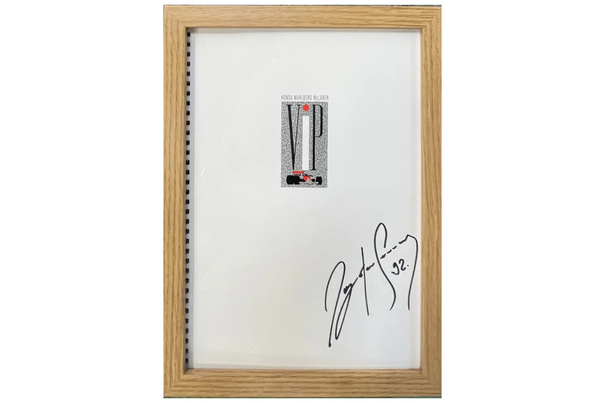Ayrton Senna-Signed Honda Marlboro McLaren VIP Guest Brochur-Sold