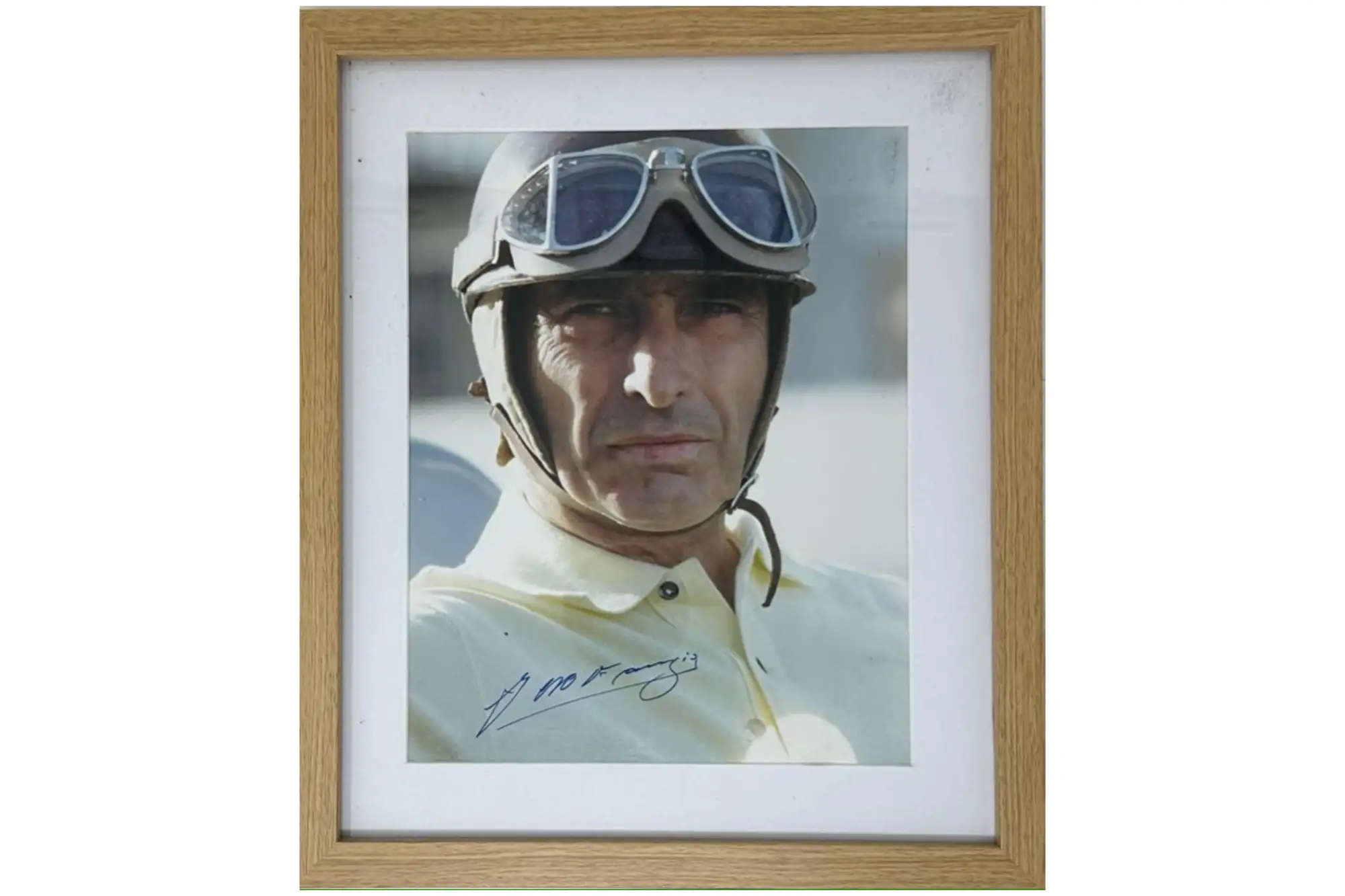 Jauan Manuel Fangio-Signed Colour Photographic Portrait-Sold