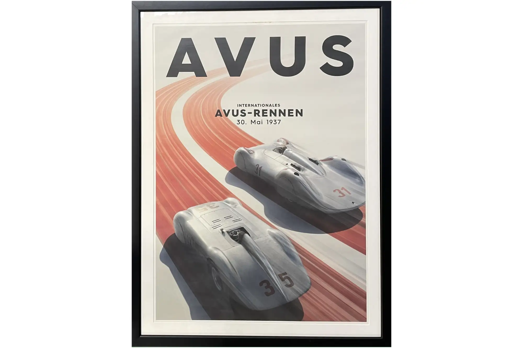 AVUS Intenationales Avus-Rennen 30. Mai 1937 Art Deco-Style -Sold