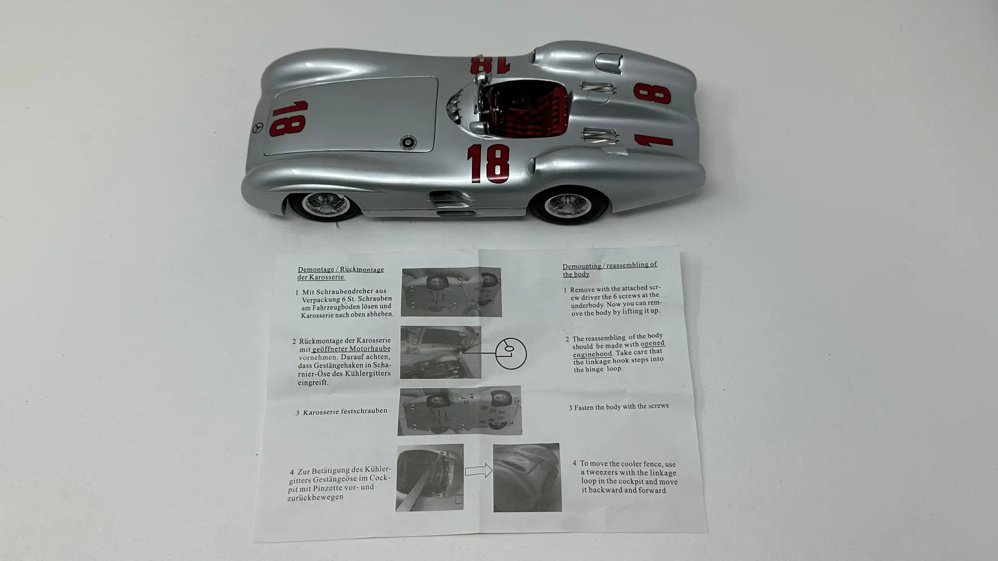 CMC Quality Model of Fangio's Grand Prix-Winning Mercedes-Be-Sold