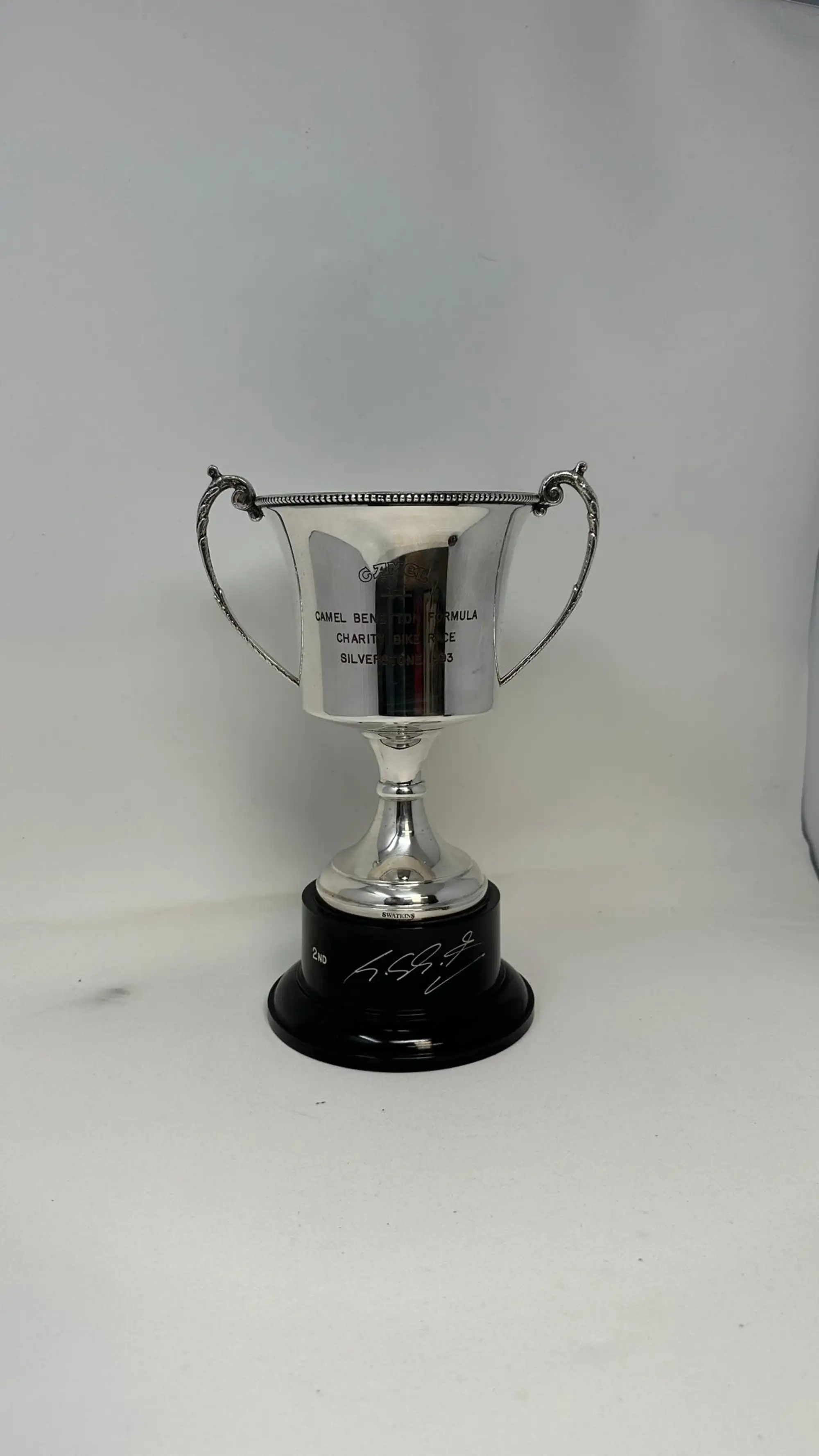 Silver Hallmarked Trophy Signed by Michael Schumacher-Sold