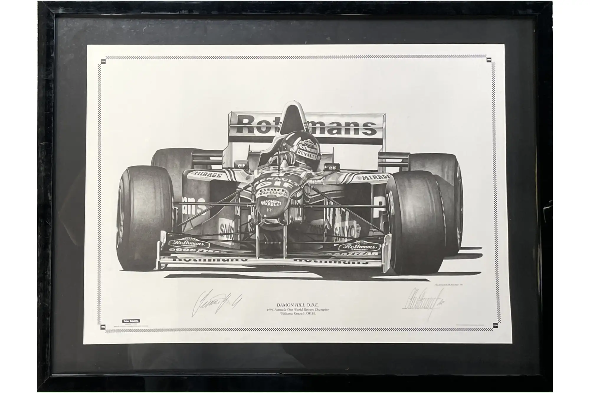 Damon Hill OBE-Signed Williams Renault F.W.18 Limited Editio-Sold