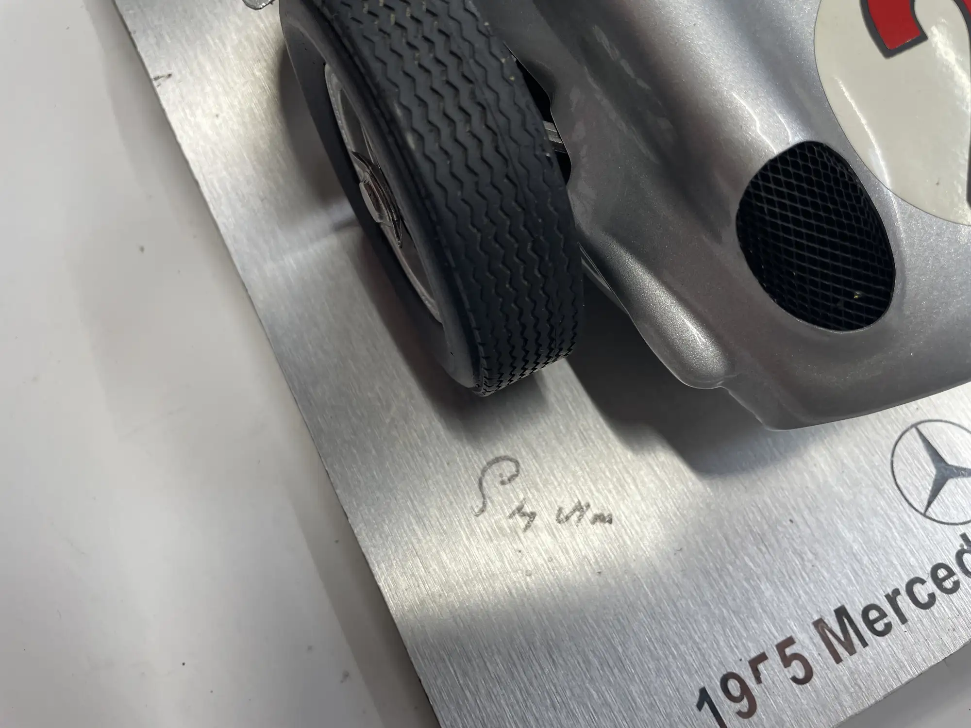 Stirling Moss-Signed Mercedes-Benz W196 Highly Detailed Scal-For Sale