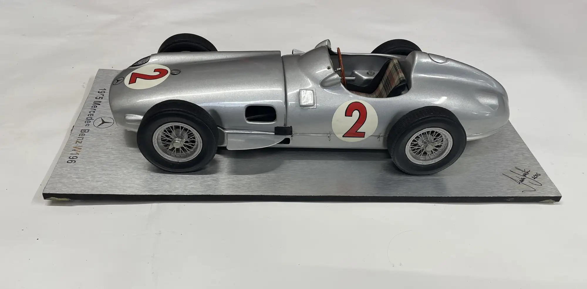 Stirling Moss-Signed Mercedes-Benz W196 Highly Detailed Scal-For Sale