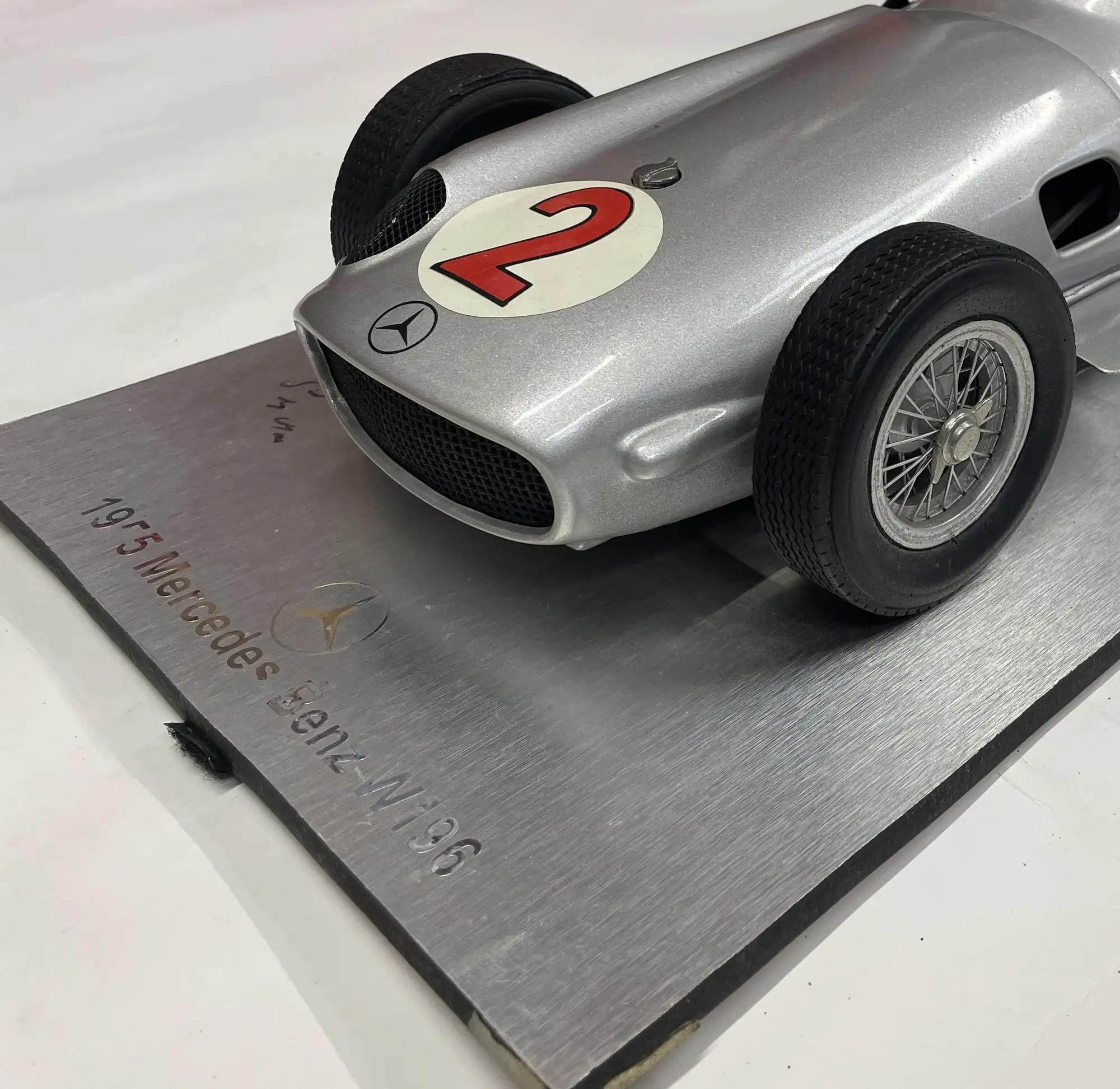 Stirling Moss-Signed Mercedes-Benz W196 Highly Detailed Scal-For Sale