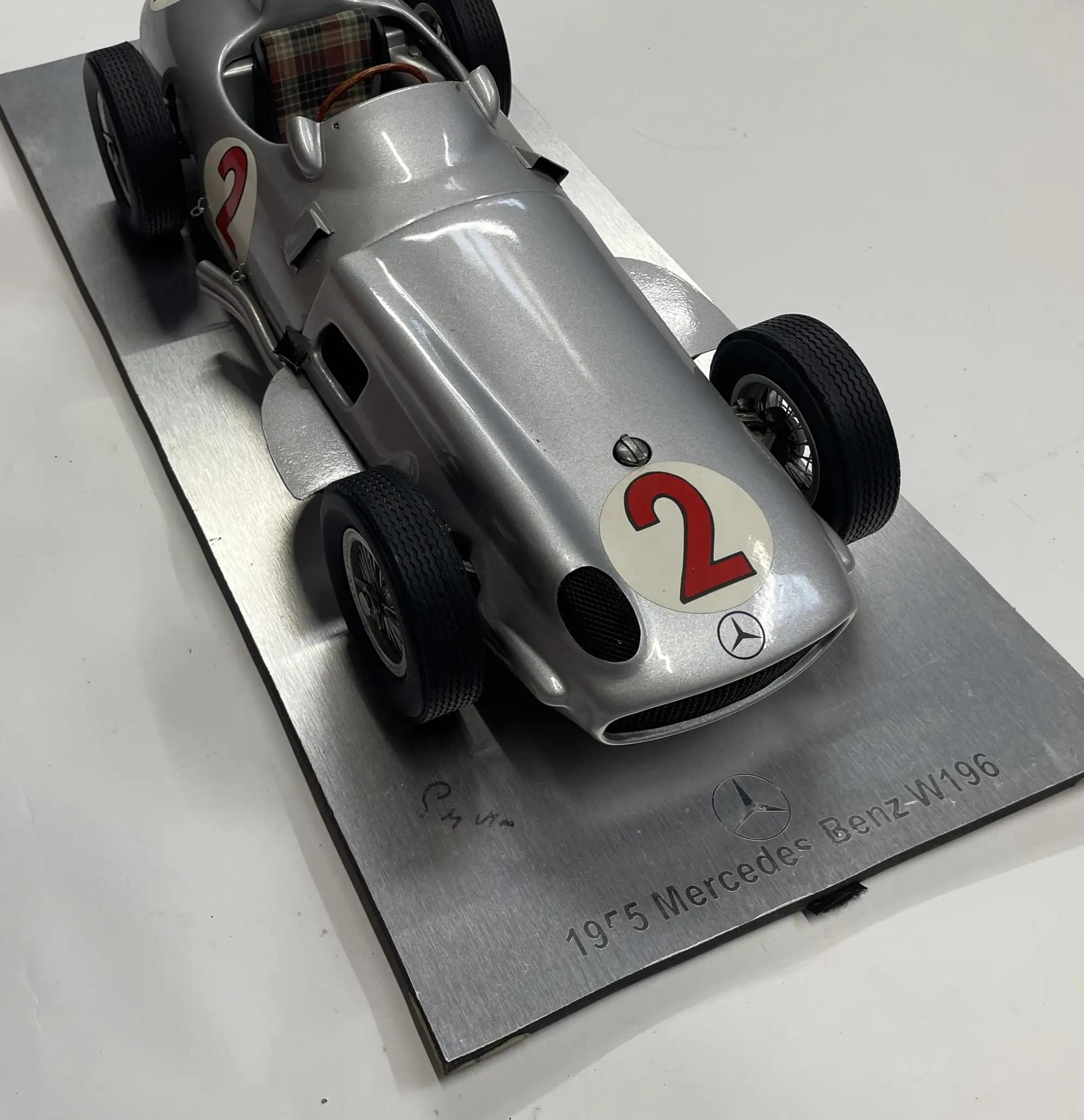 Stirling Moss-Signed Mercedes-Benz W196 Highly Detailed Scal-For Sale