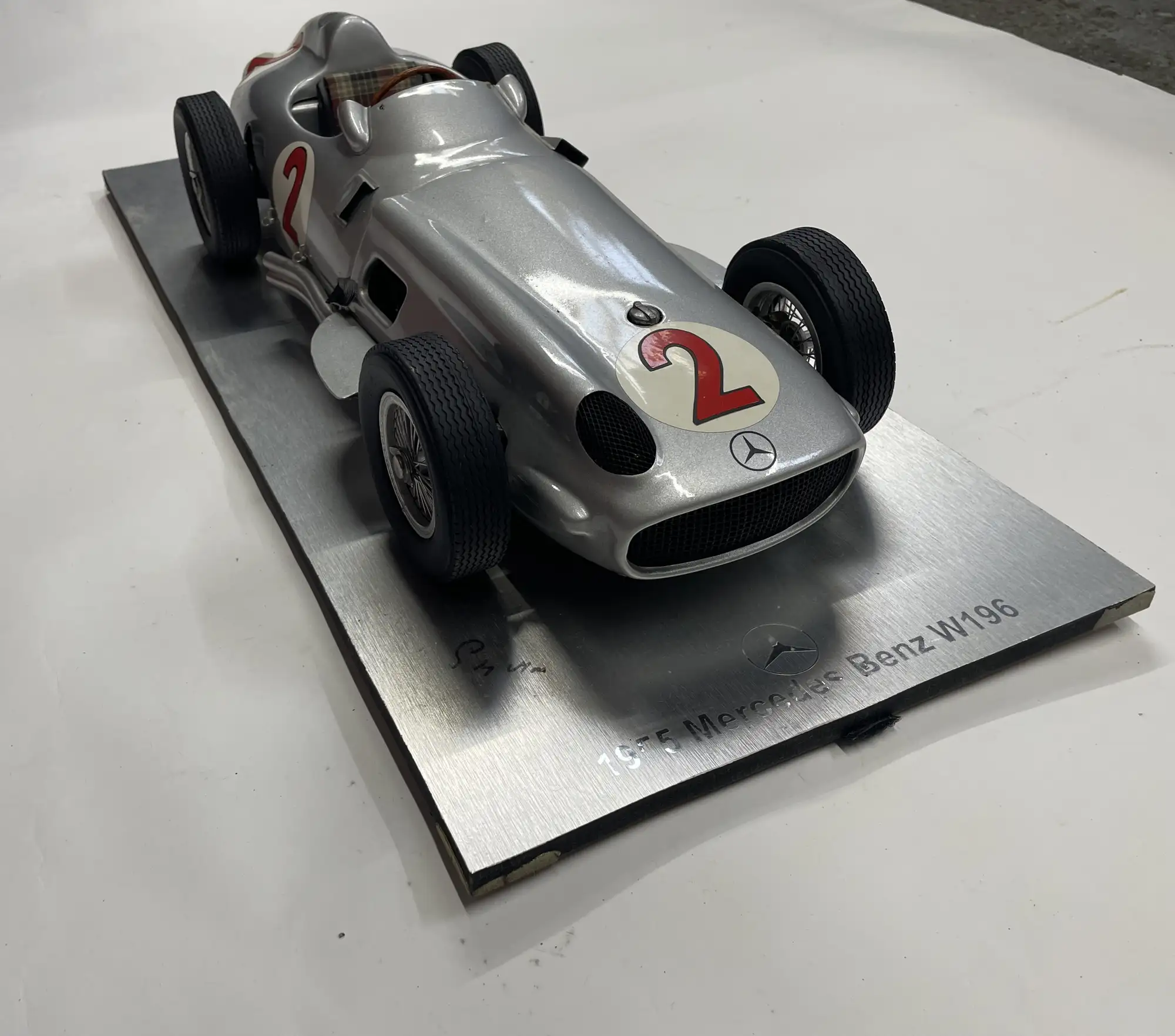 Stirling Moss-Signed Mercedes-Benz W196 Highly Detailed Scal-For Sale