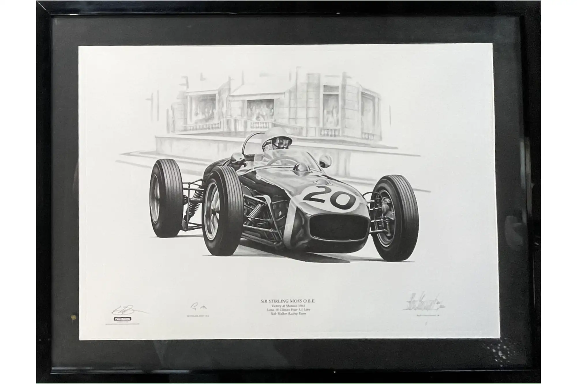 Stirling Moss Victory at Monaco 1961-Sold