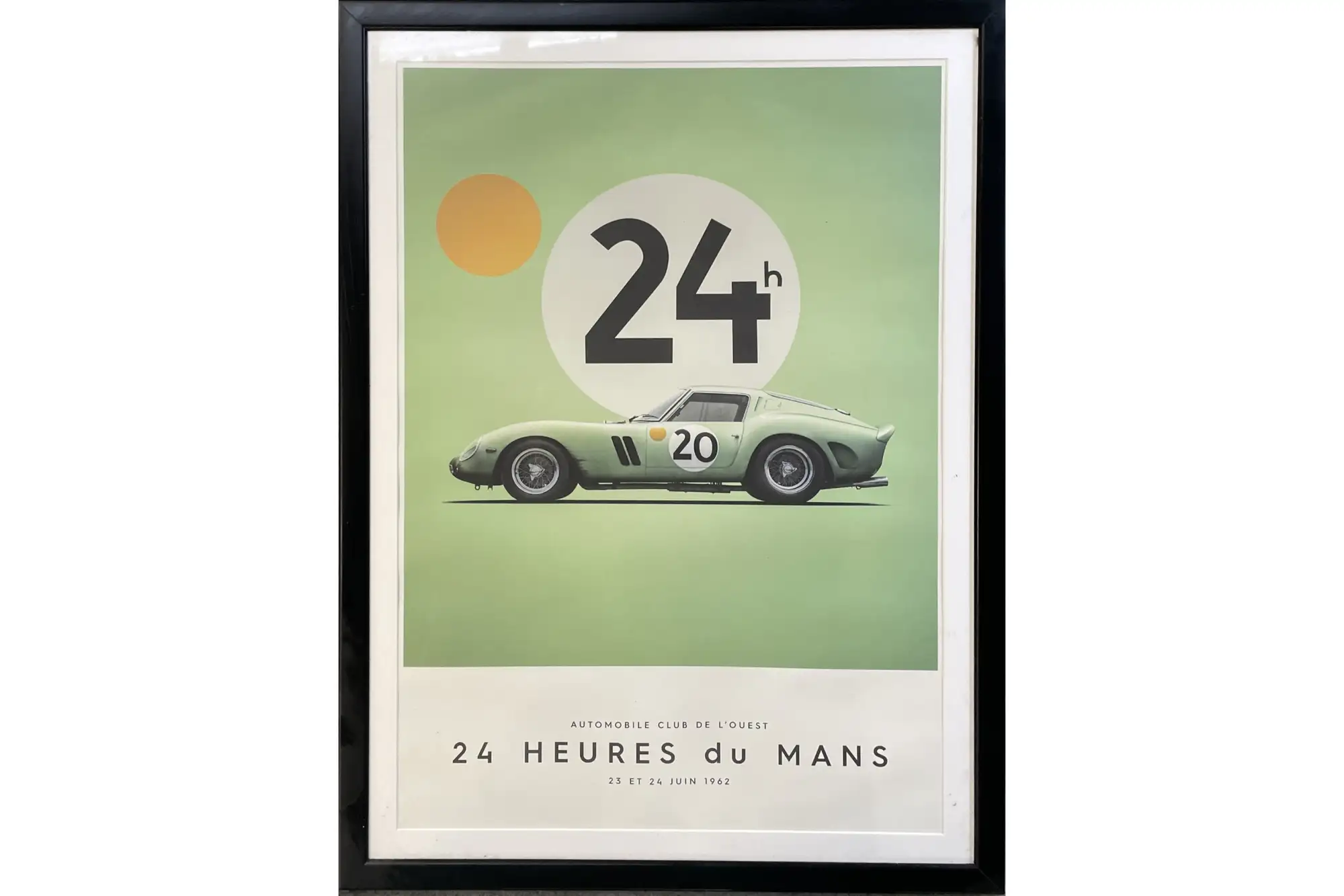 Large Print of the Ferrari 250 GTO #20 at Le Mans 1962-Sold