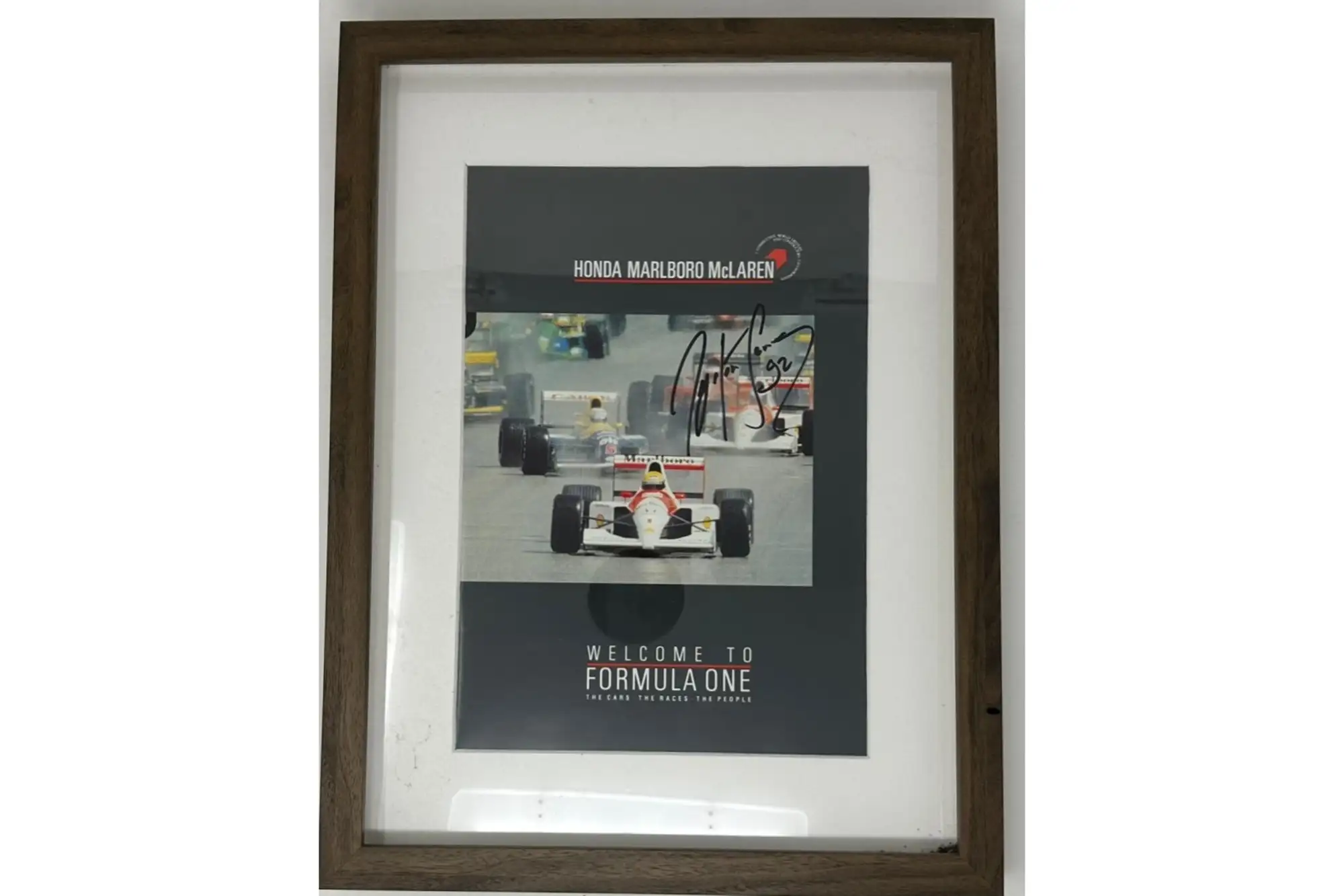 Ayrton Senna-Signed Honda Marlborough McLaren Booklet From 1-Sold