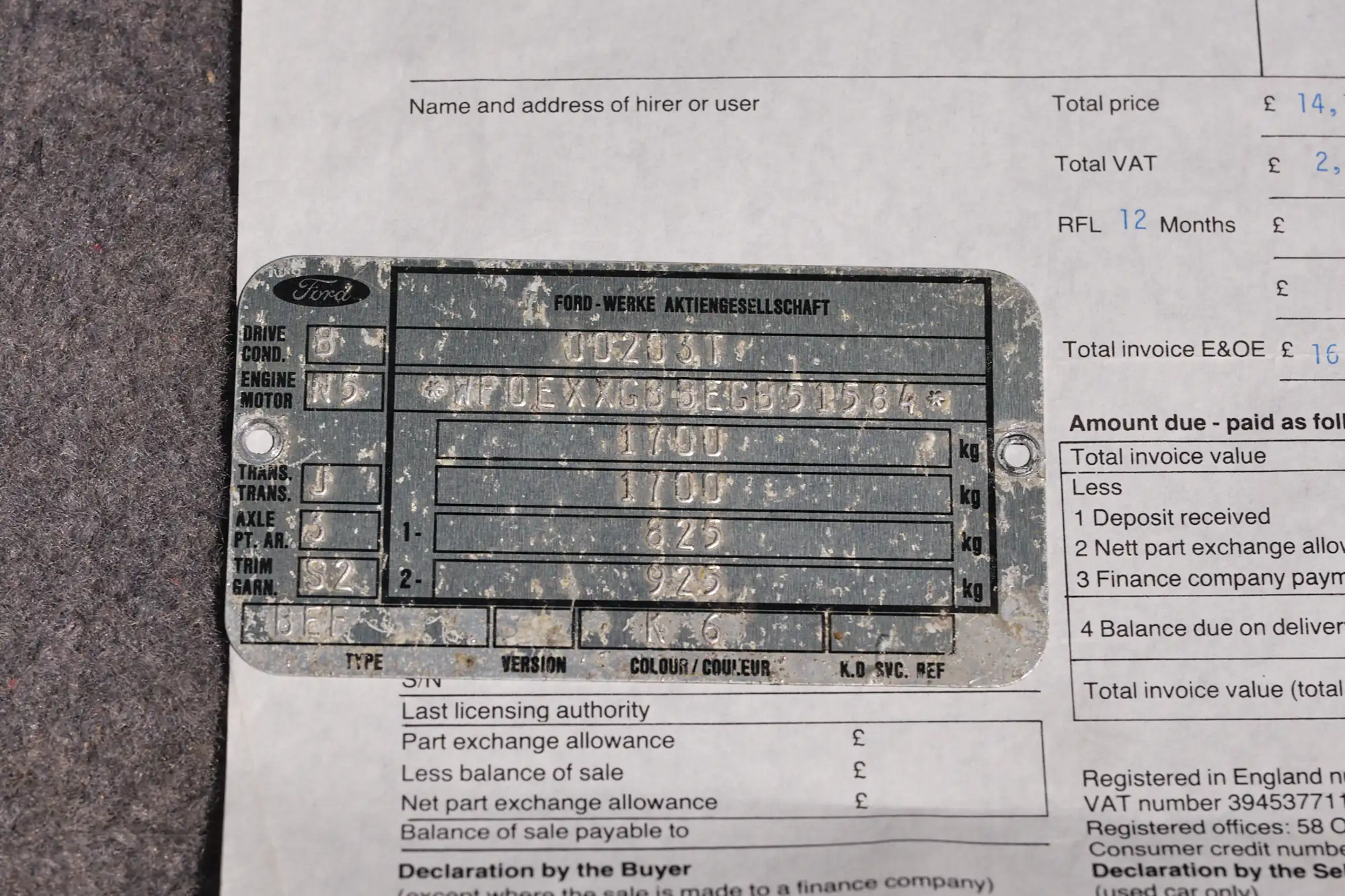 1986 Ford Sierra RS Cosworth by Brodie Brittain Racing-Sold