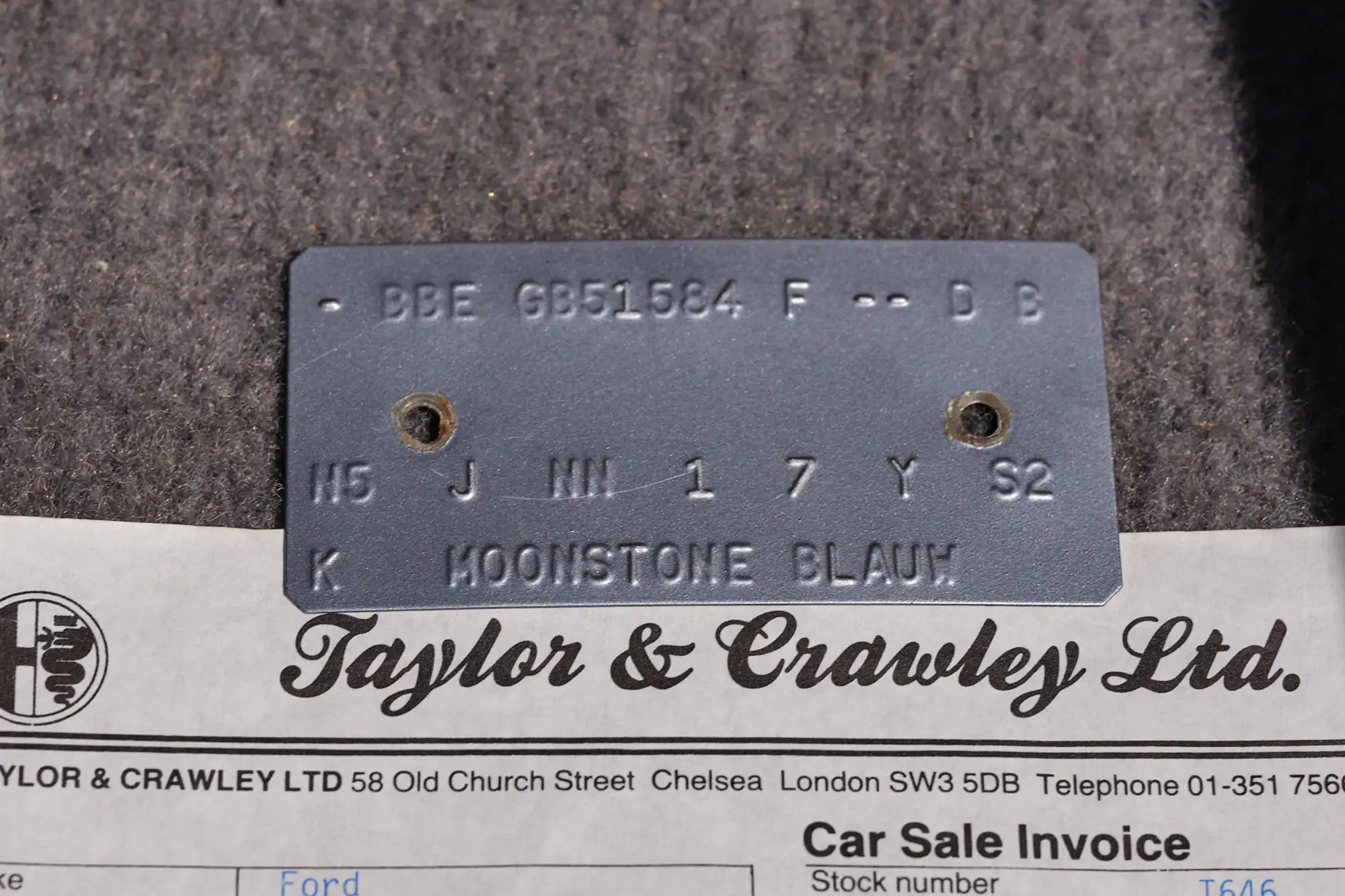 1986 Ford Sierra RS Cosworth by Brodie Brittain Racing-Sold