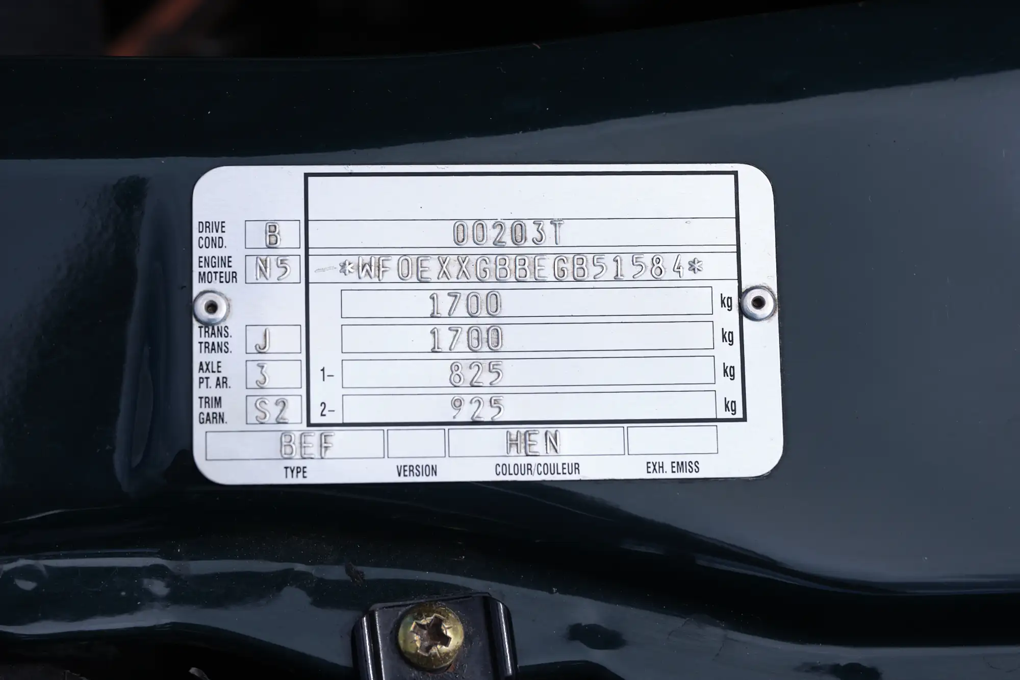 1986 Ford Sierra RS Cosworth by Brodie Brittain Racing-Sold