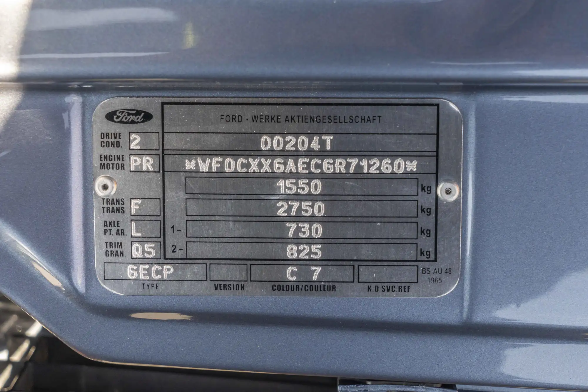 1987 Ford Capri 2.8 Injection-Sold