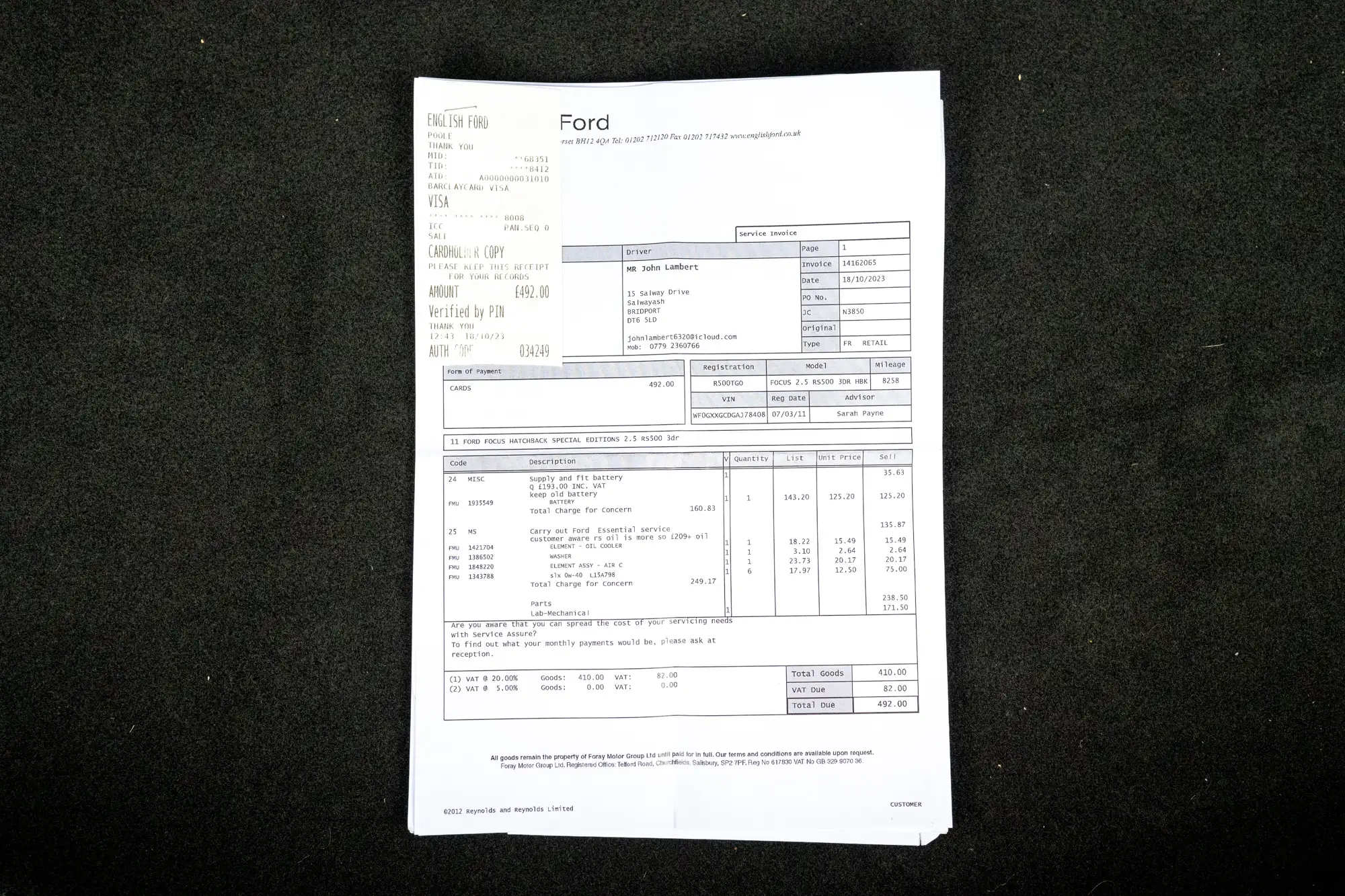2011 Ford Focus RS500-Sold