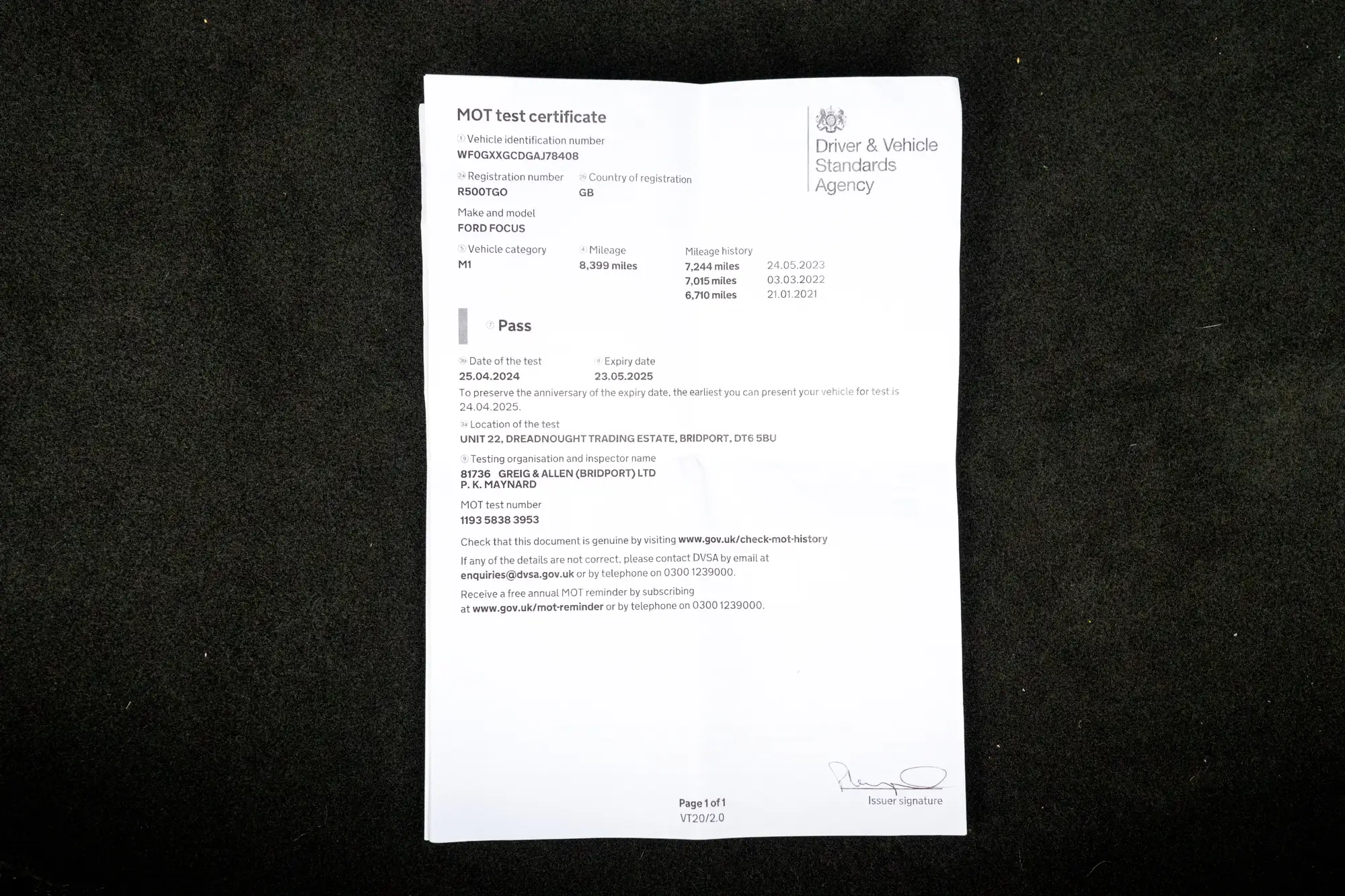 2011 Ford Focus RS500-Sold