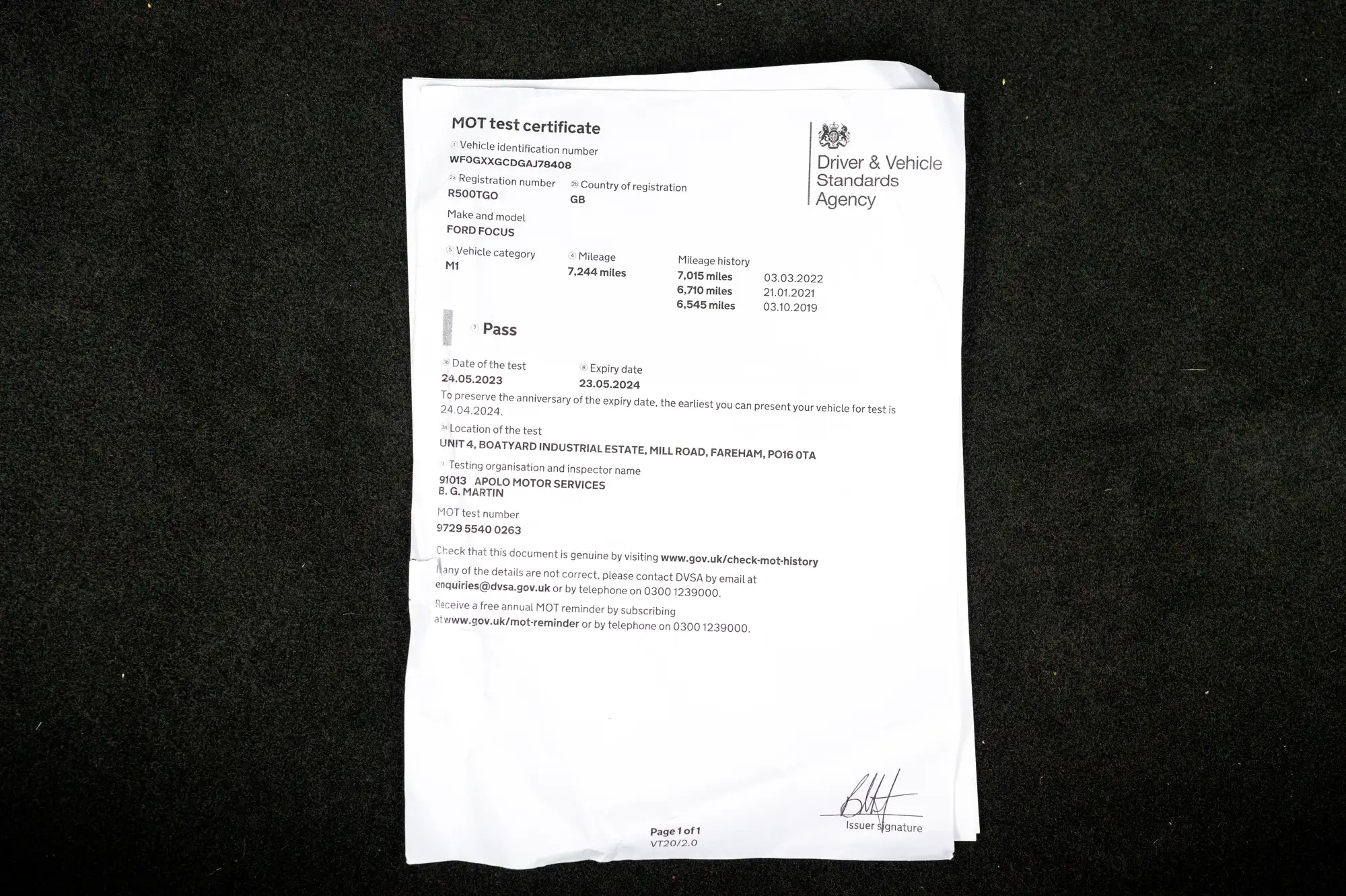 2011 Ford Focus RS500-Sold