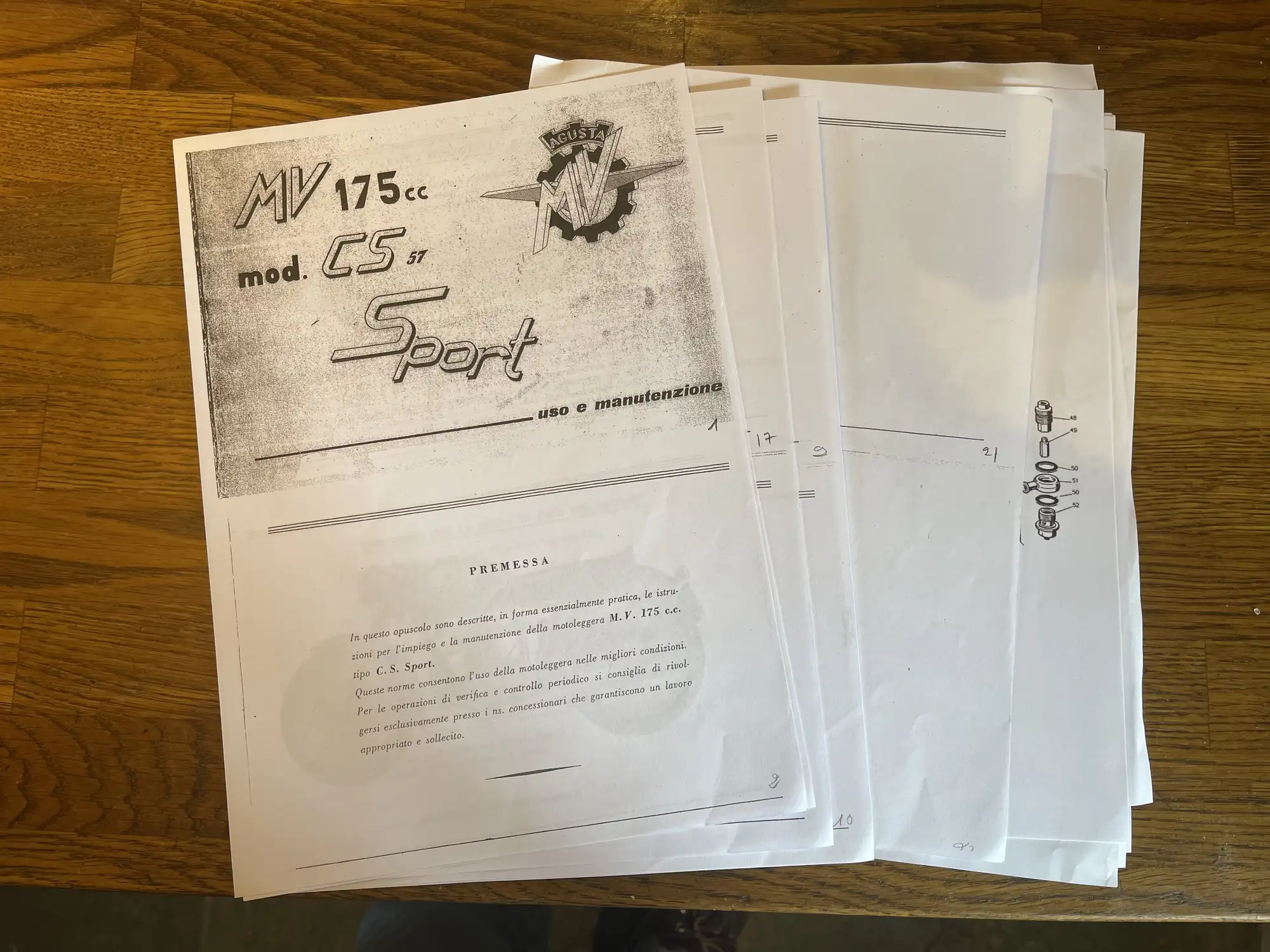 1957 MV Agusta 175 CS Modello Sport 175cc-Sold