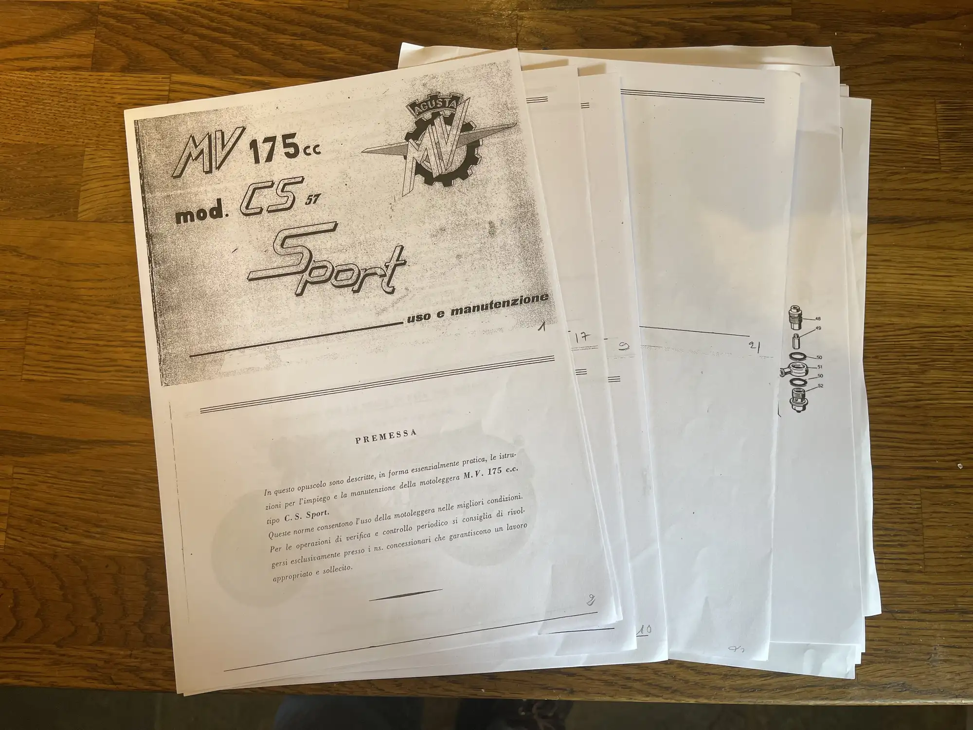 1957 MV Agusta 175 CS Modello Sport 175cc-Sold