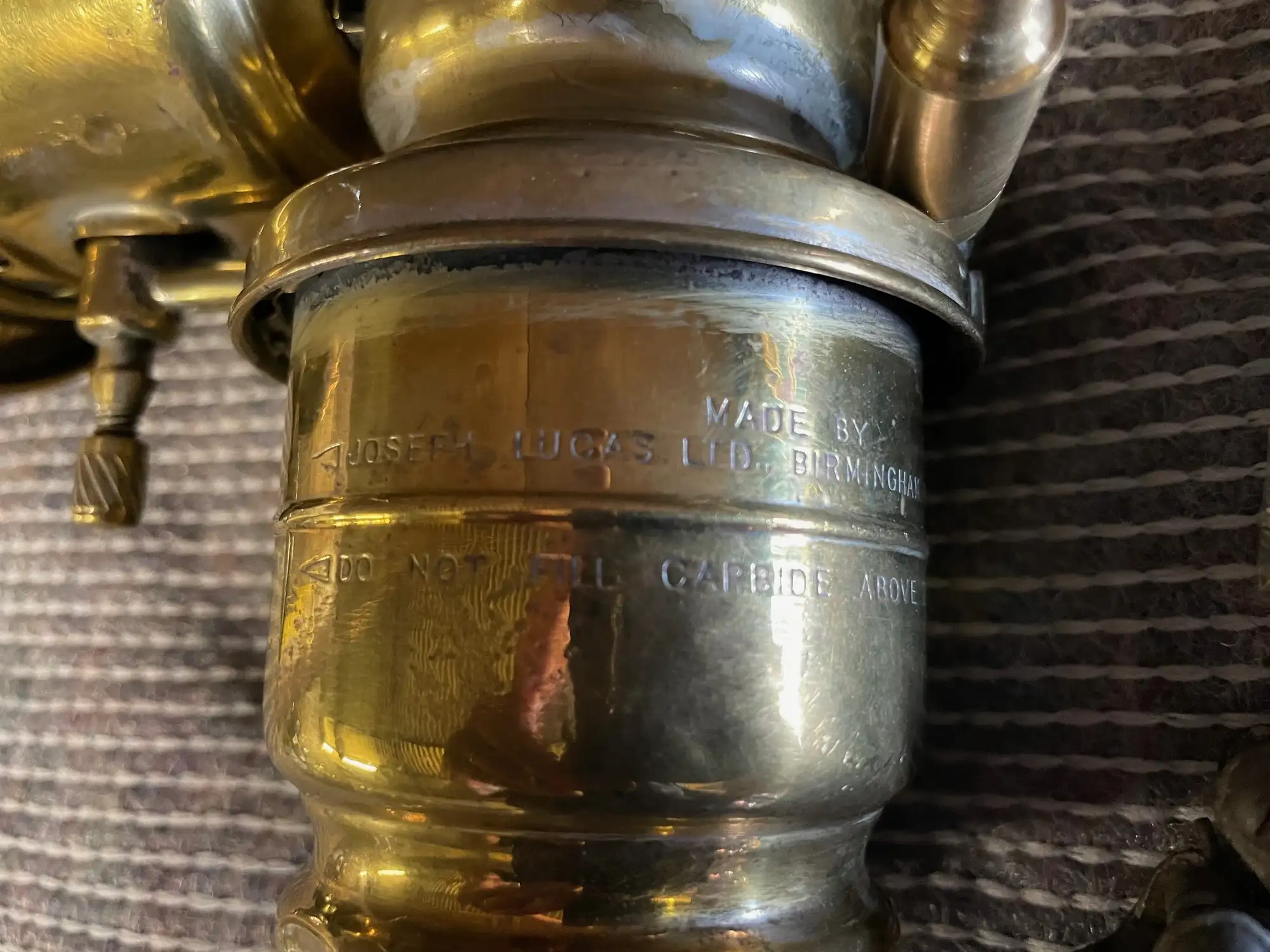 c1920 Lucas Acetylene Lamp-Sold