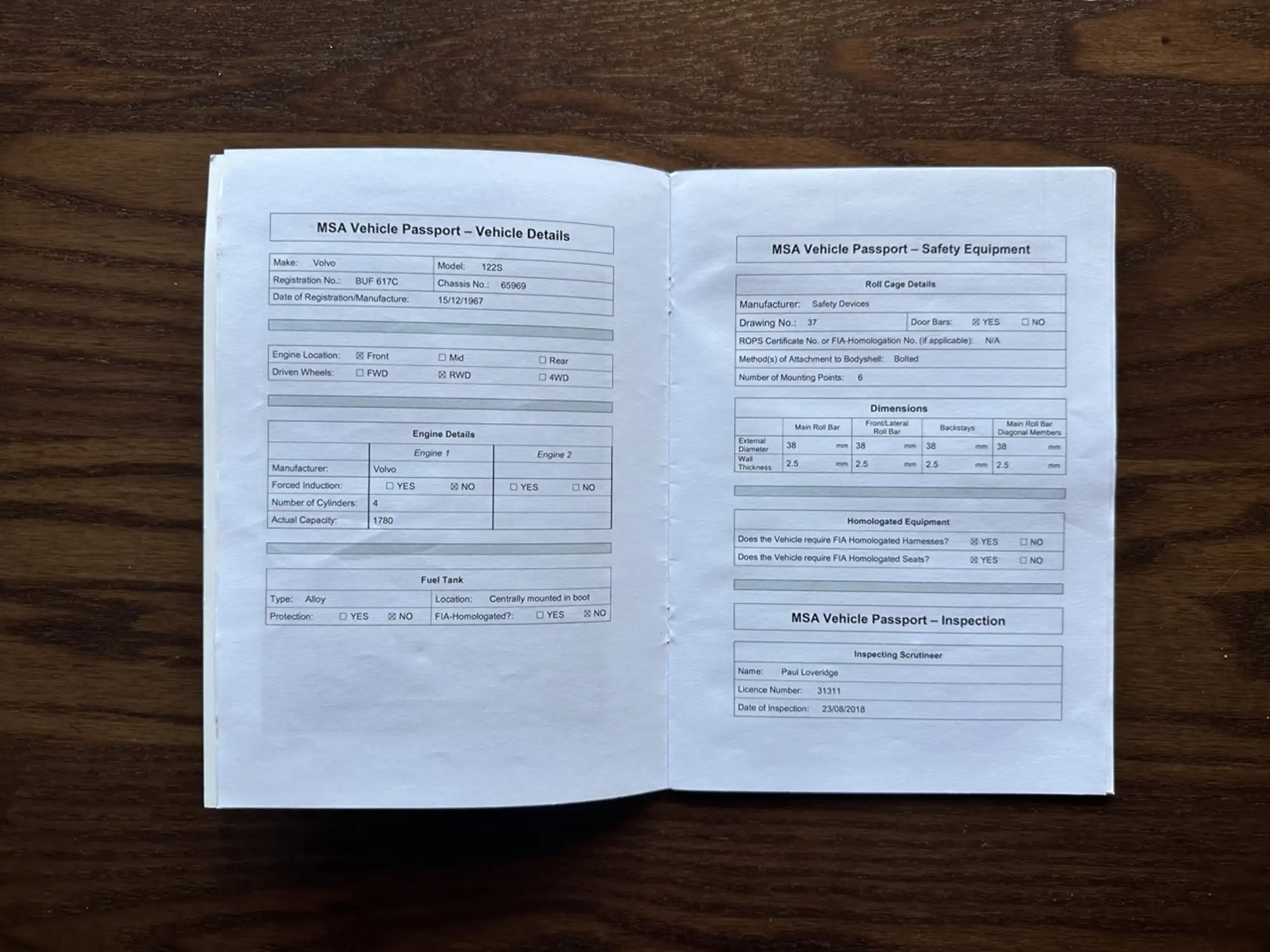 1965 Volvo Amazon 122 S FIA Rally Car-Sold