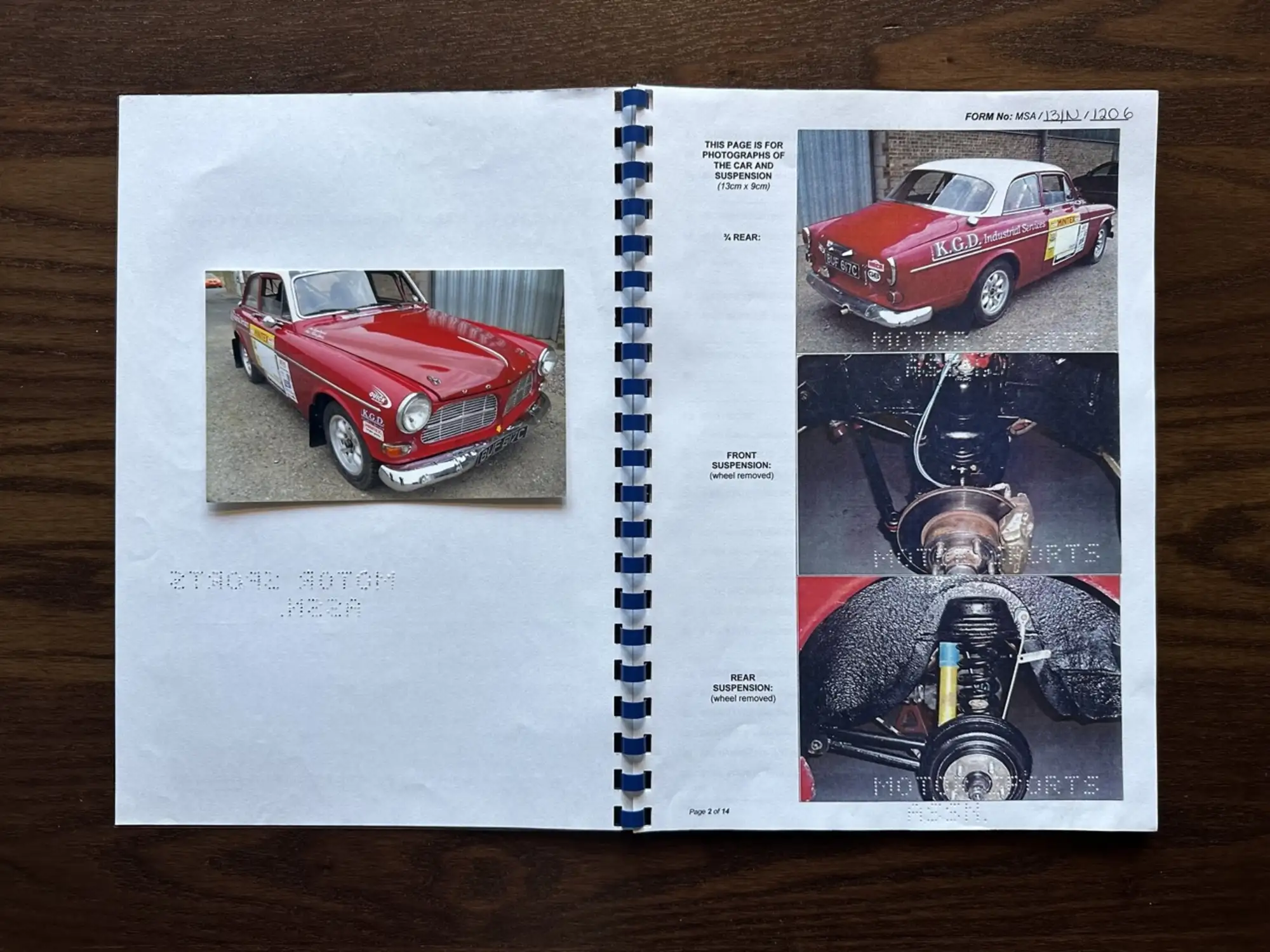 1965 Volvo Amazon 122 S FIA Rally Car-Sold