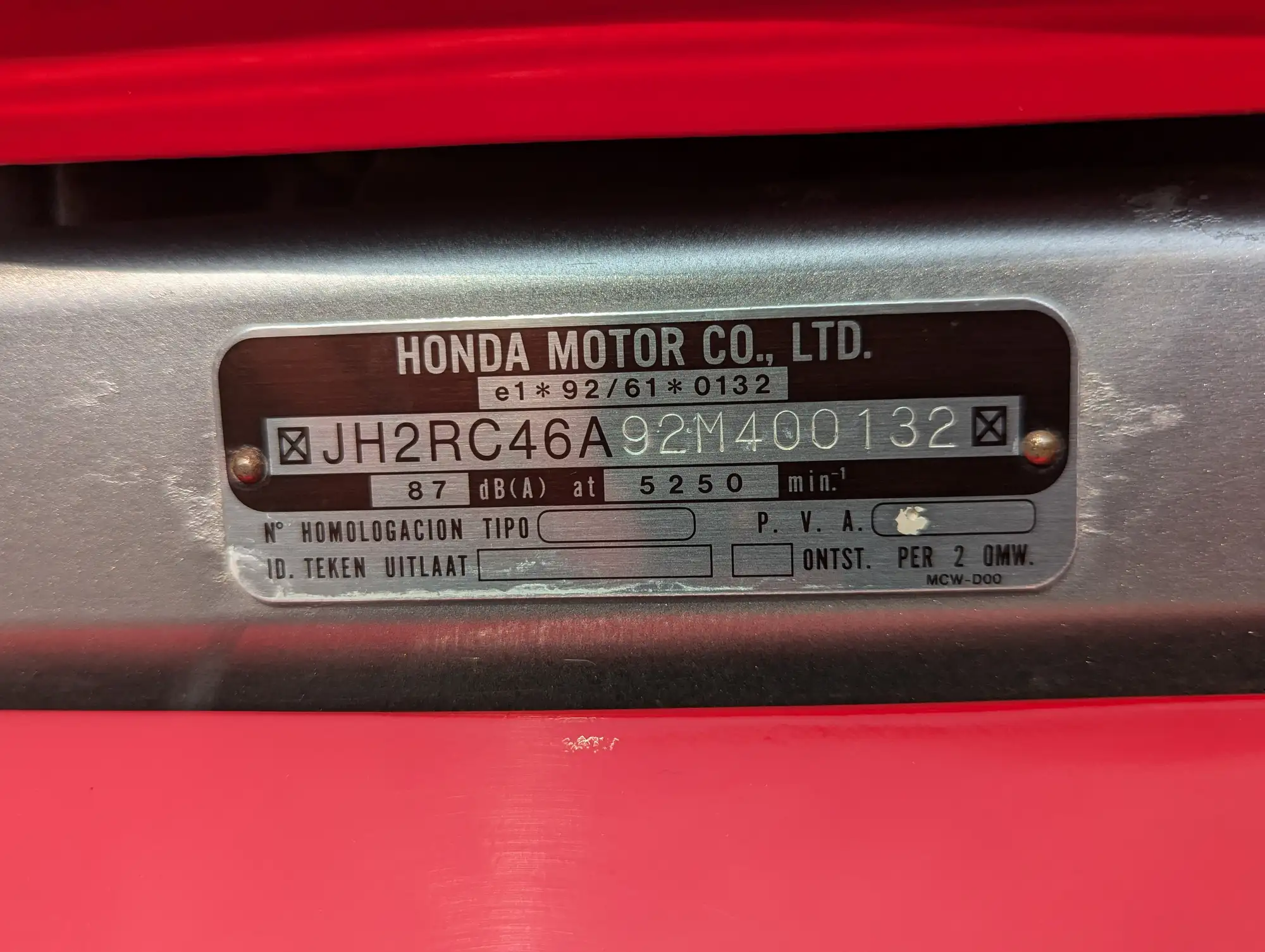 2002 Honda VFR 800 VTEC 781cc-Sold
