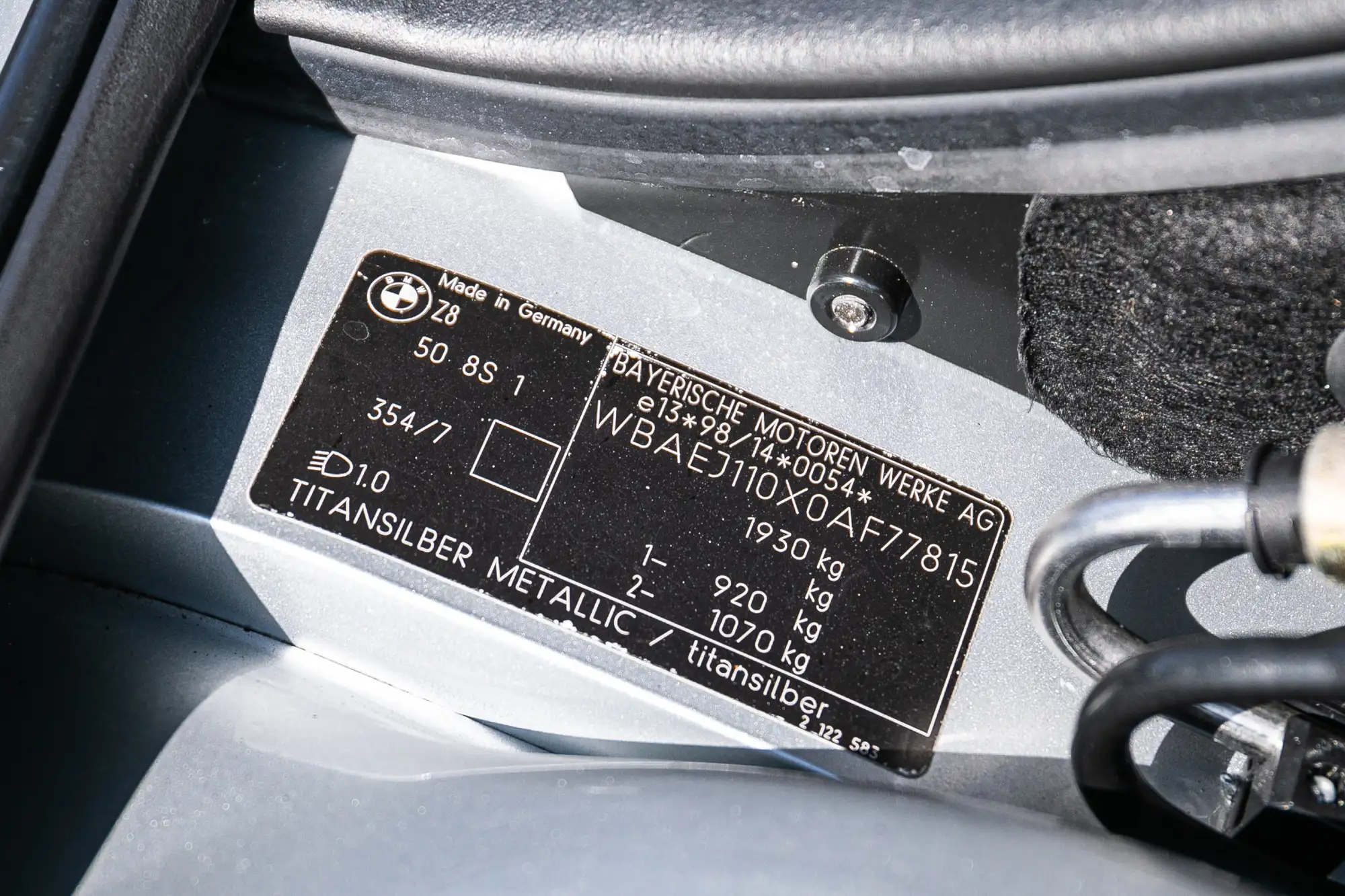 2000 BMW Z8 with hardtop - 12,500 miles -Sold